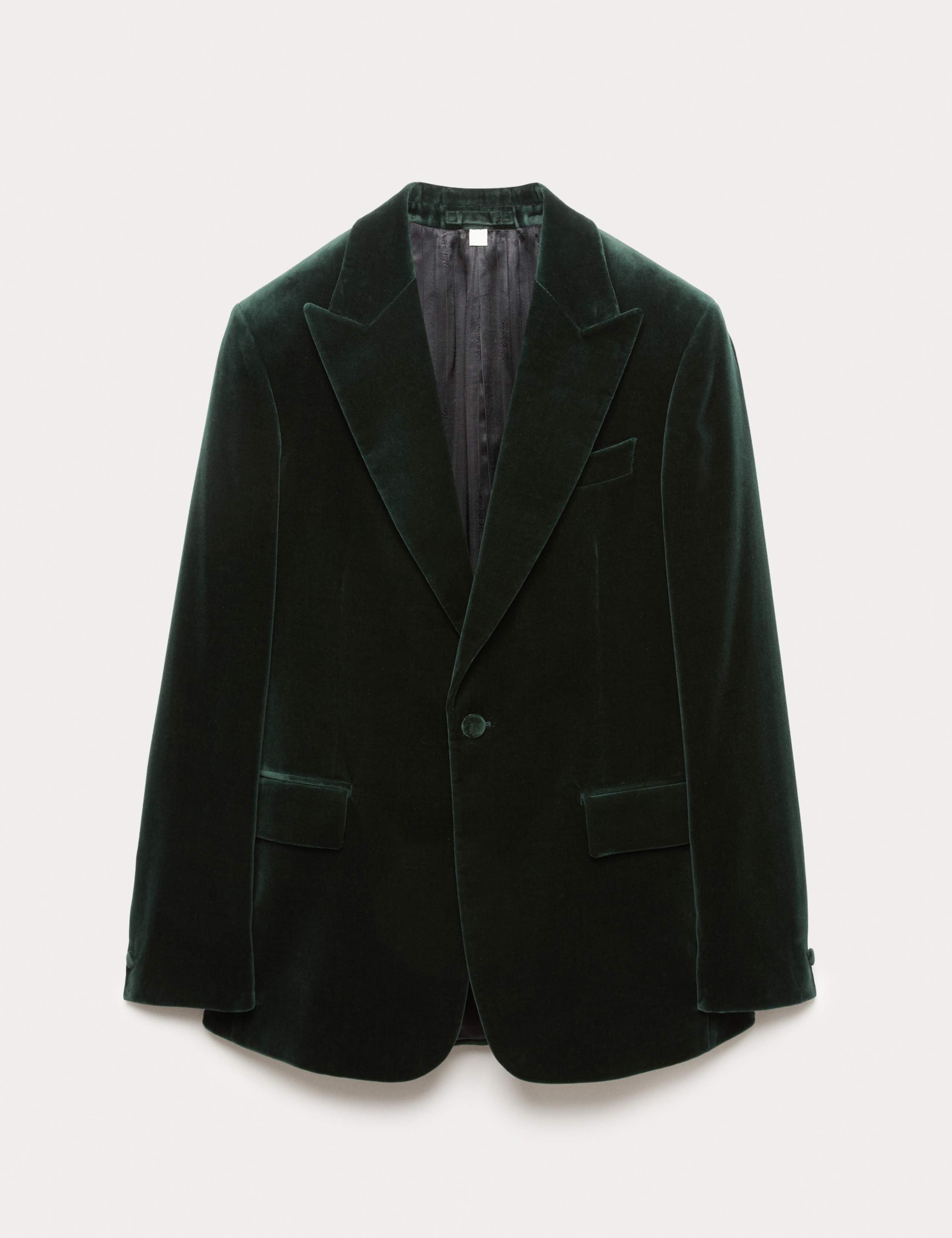 Tailored Fit Pure Cotton Velvet Suit Jacket