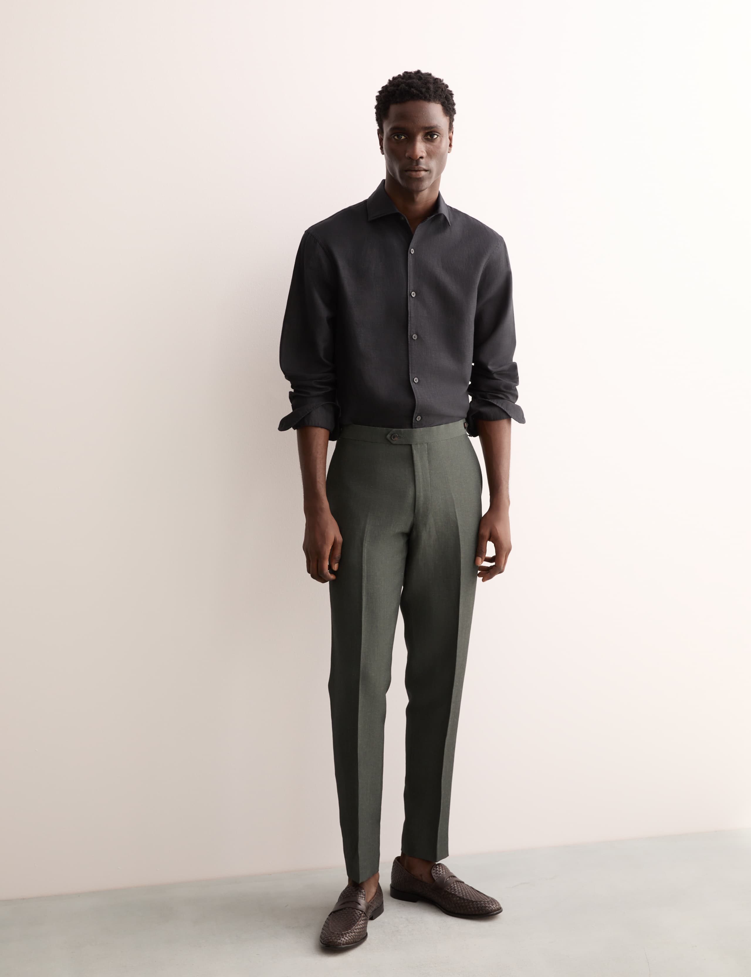 Regular Fit Luxury Linen Rich Shirt