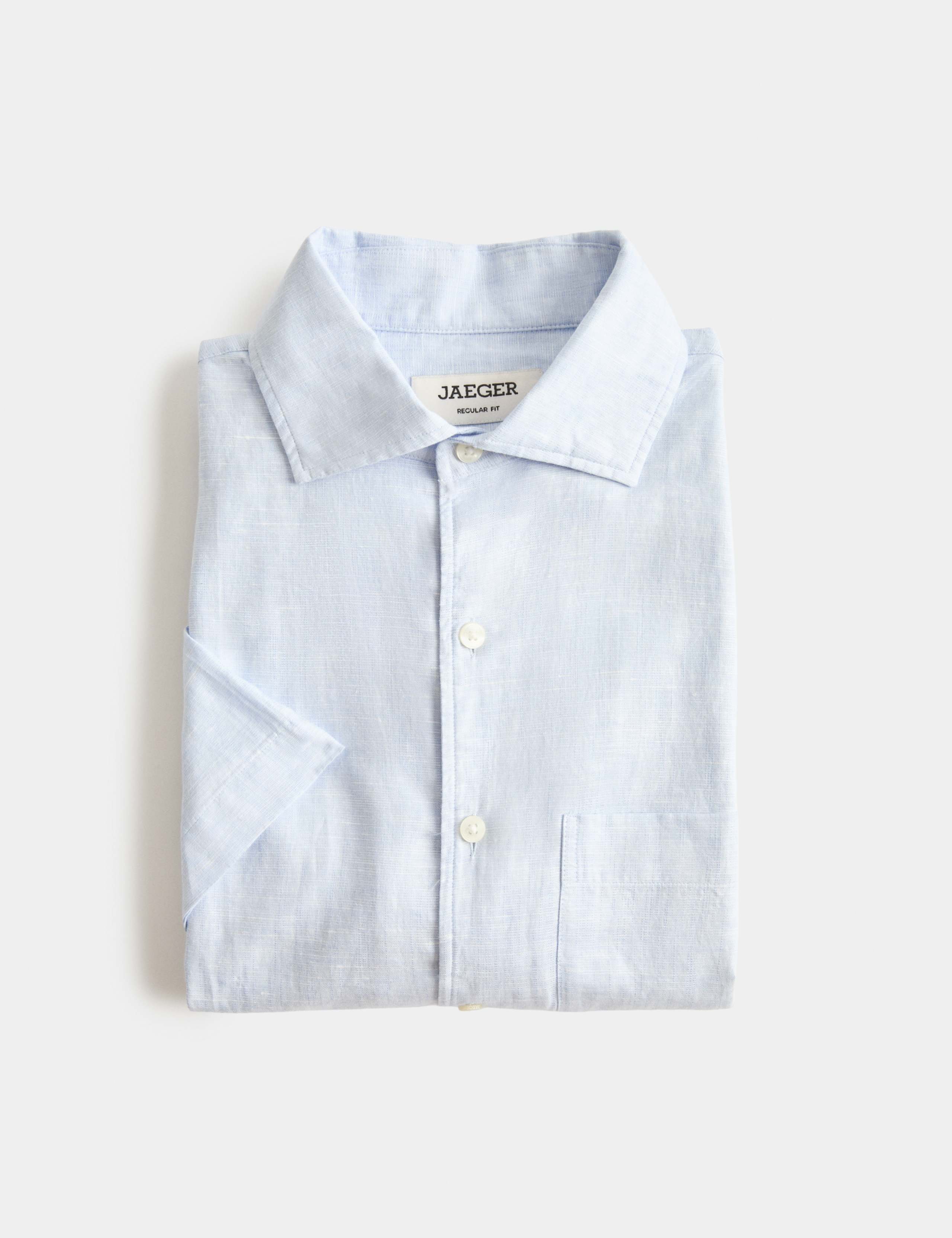 Regular Fit Luxury Linen Cotton Short Sleeve Shirt