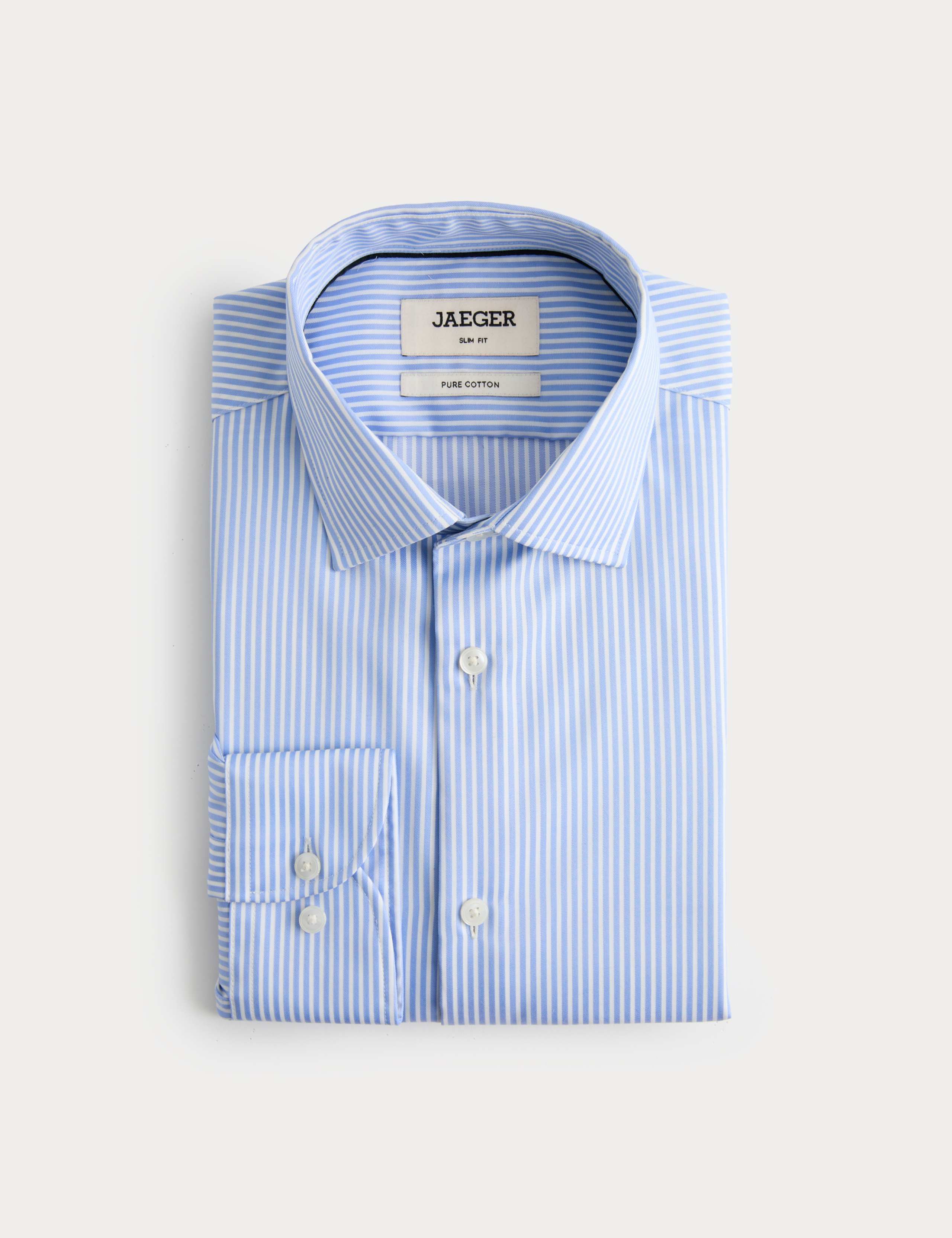 Slim Fit Pure Cotton Striped Shirt