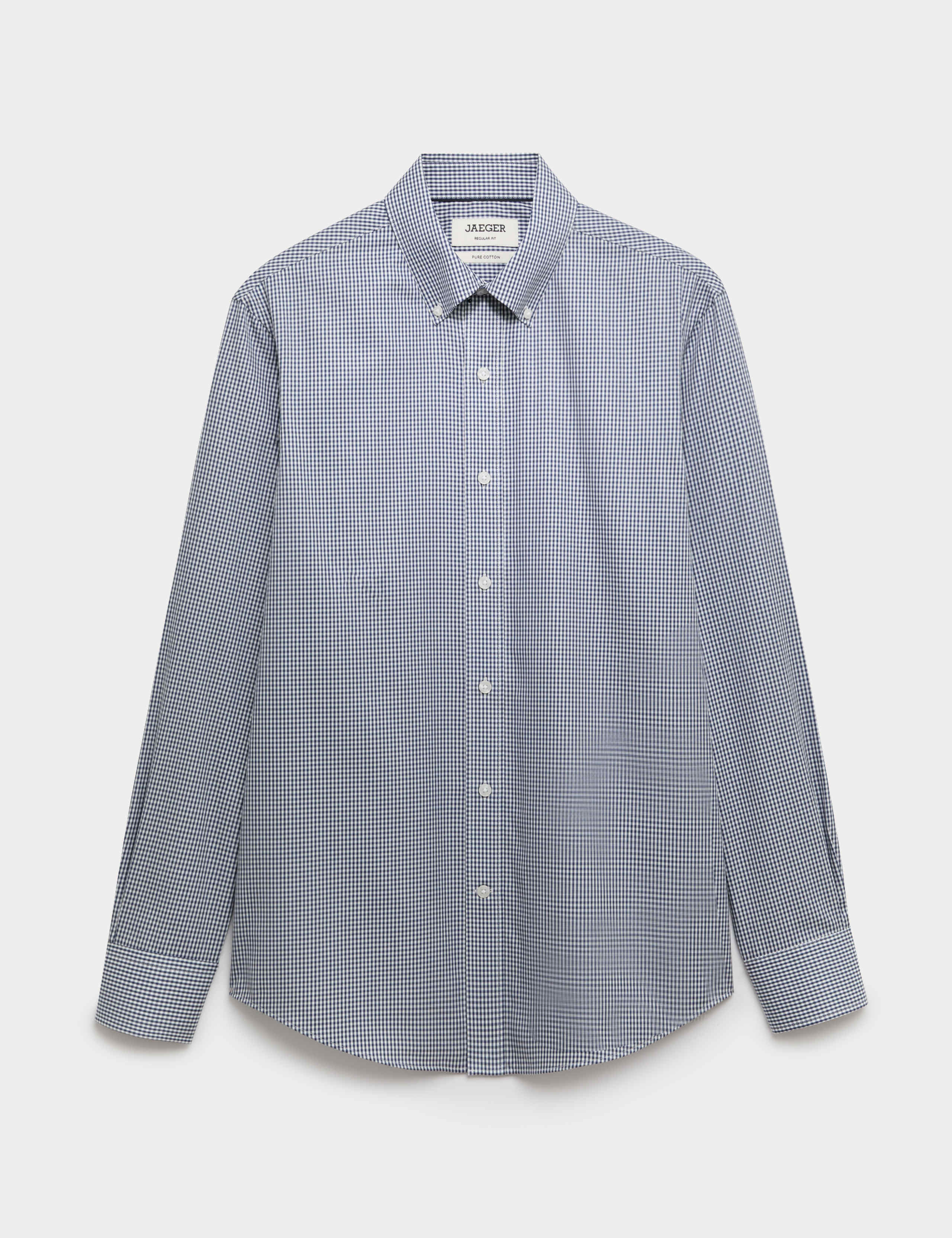 Tailored Fit Pure Cotton Check Shirt
