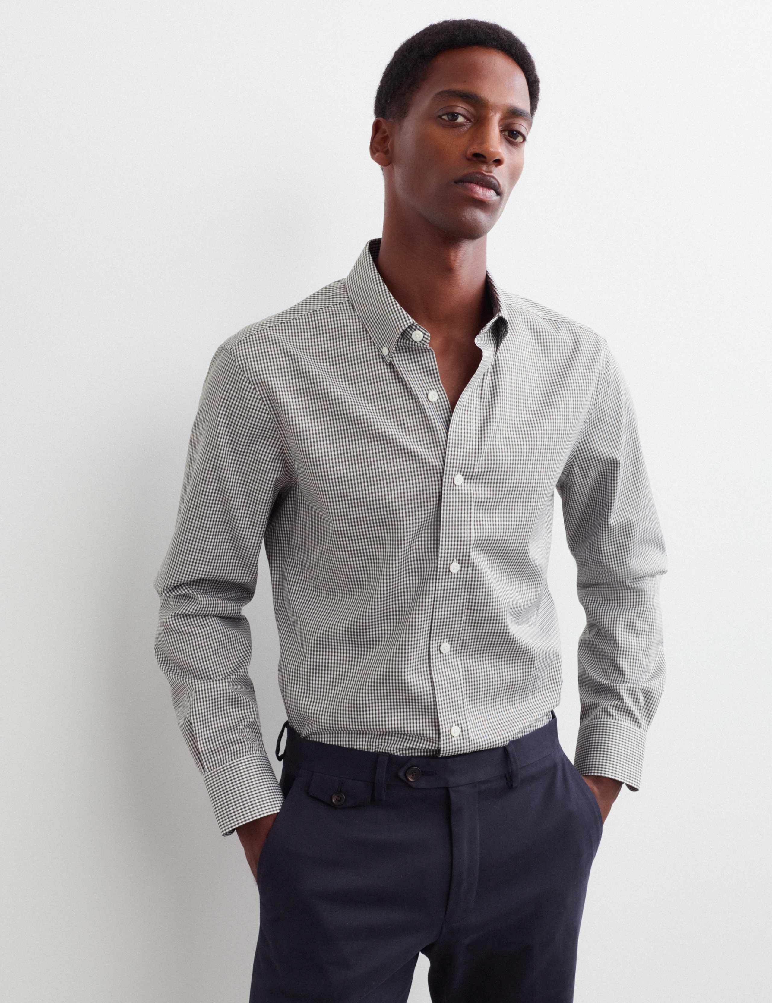 Regular Fit Pure Cotton Check Shirt
