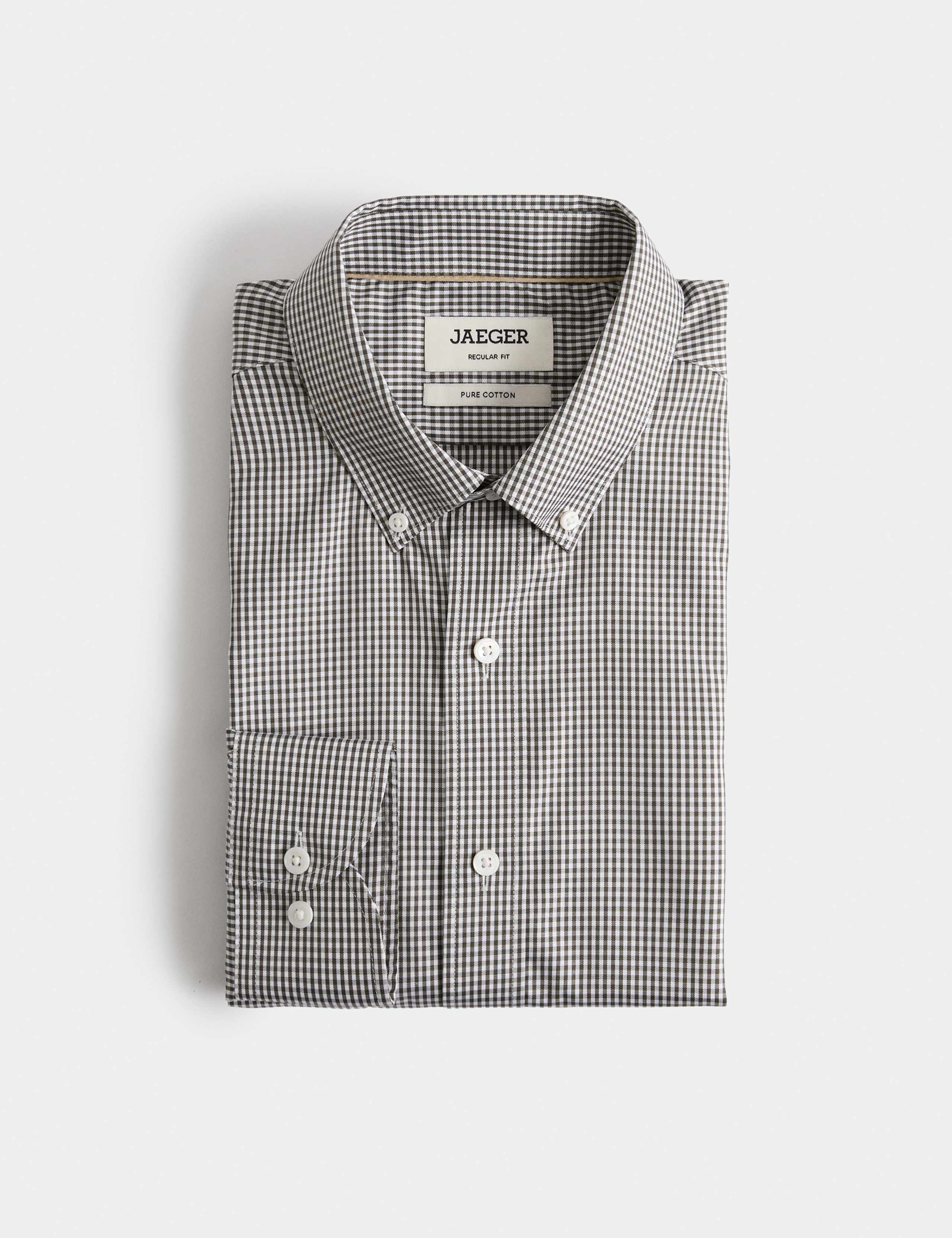 Regular Fit Pure Cotton Check Shirt