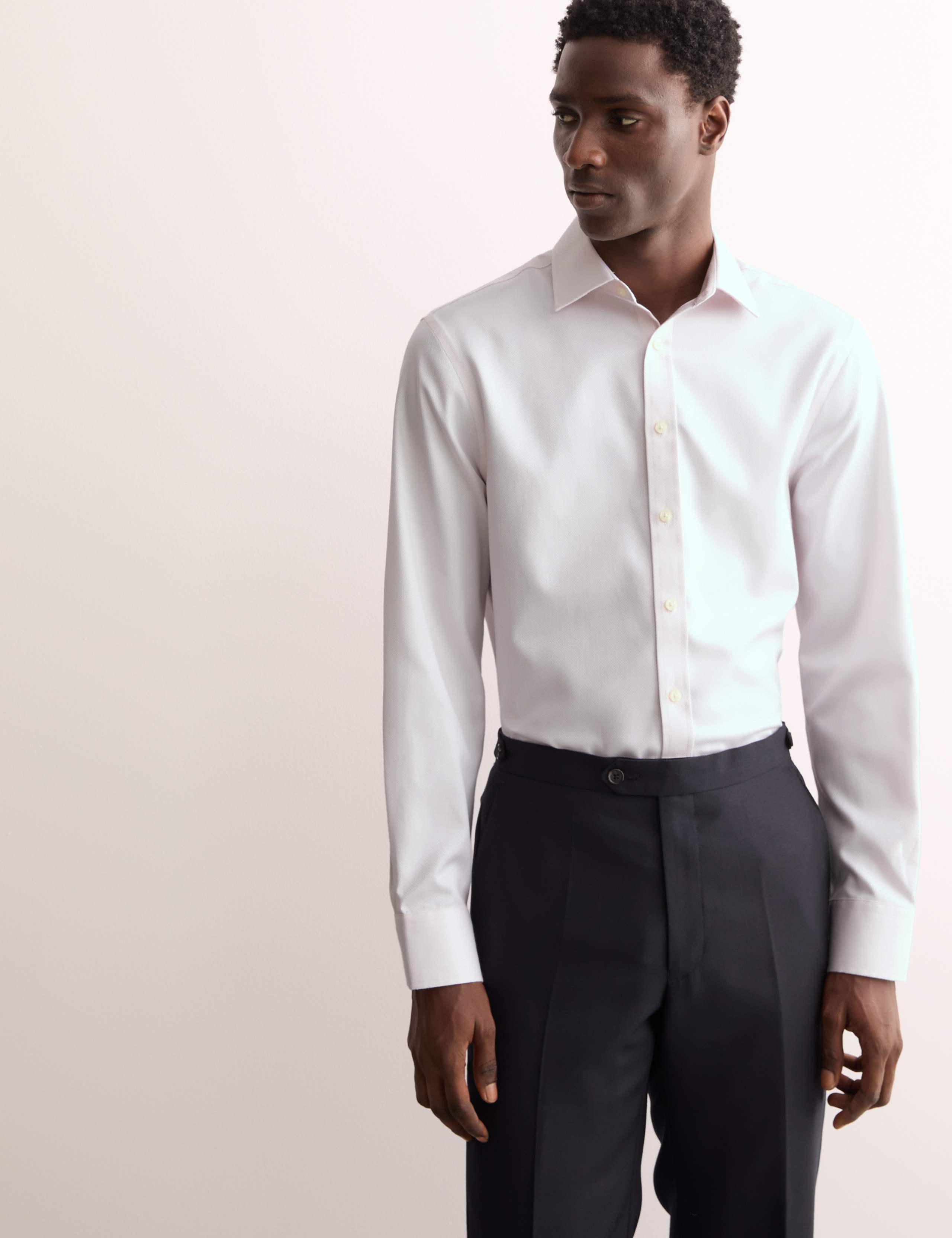 Tailored Fit Luxury Cotton Textured Shirt