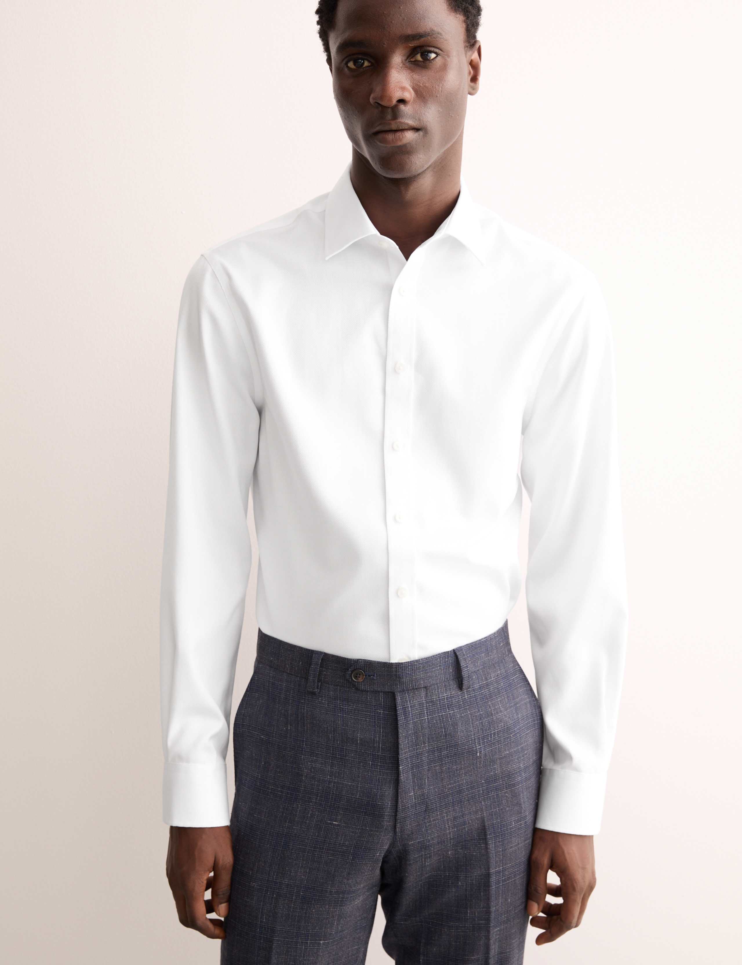 Tailored Fit Luxury Cotton Textured Shirt