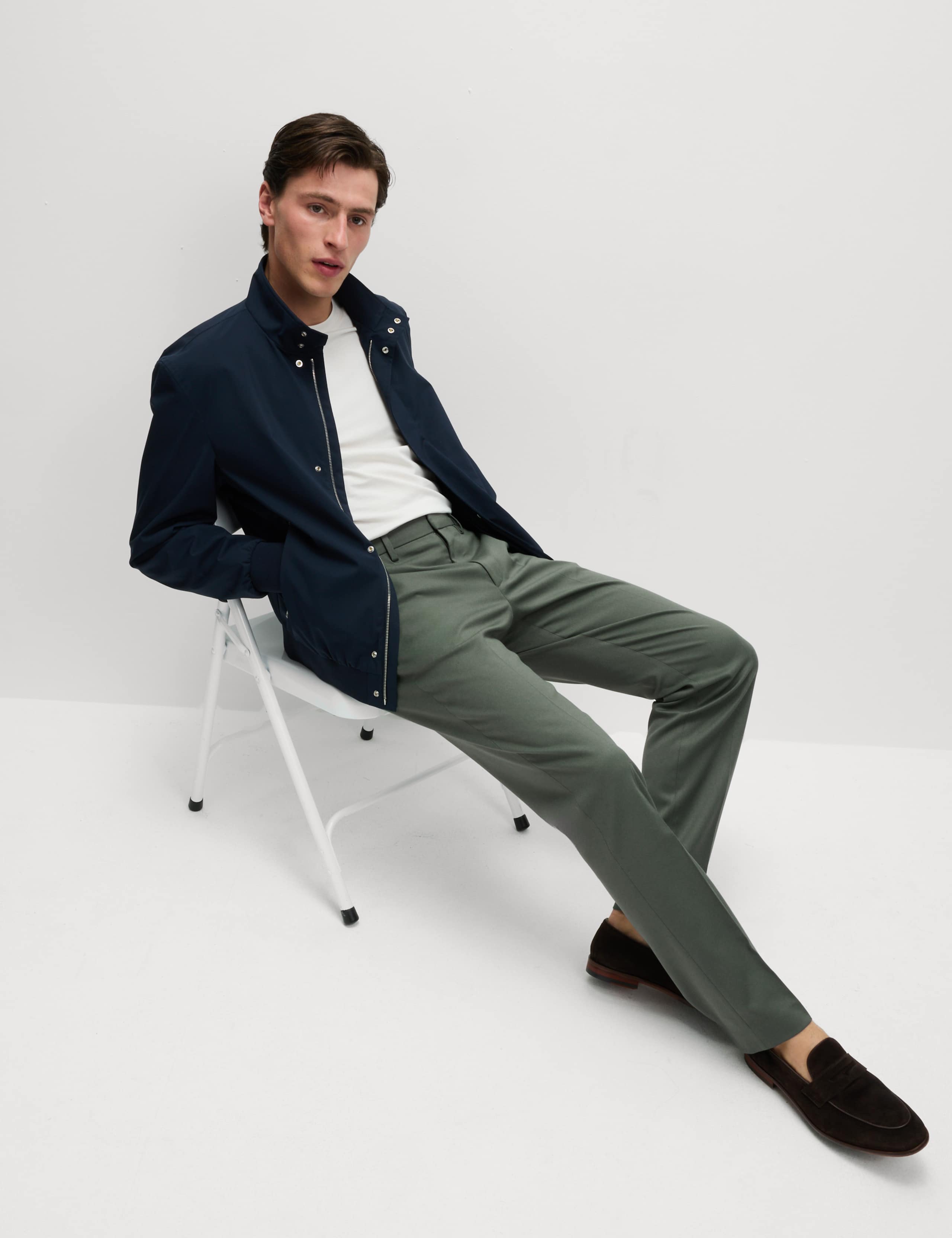 Regular Fit Smart Stretch Trousers