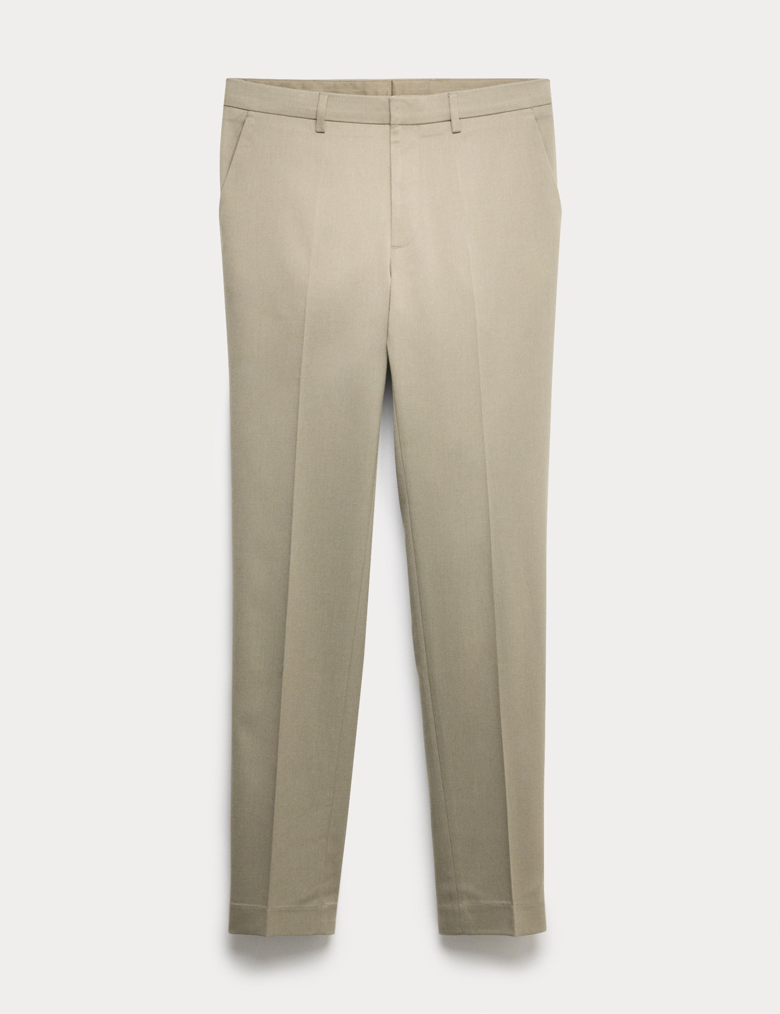 Slim Fit Stretch Smart Trousers