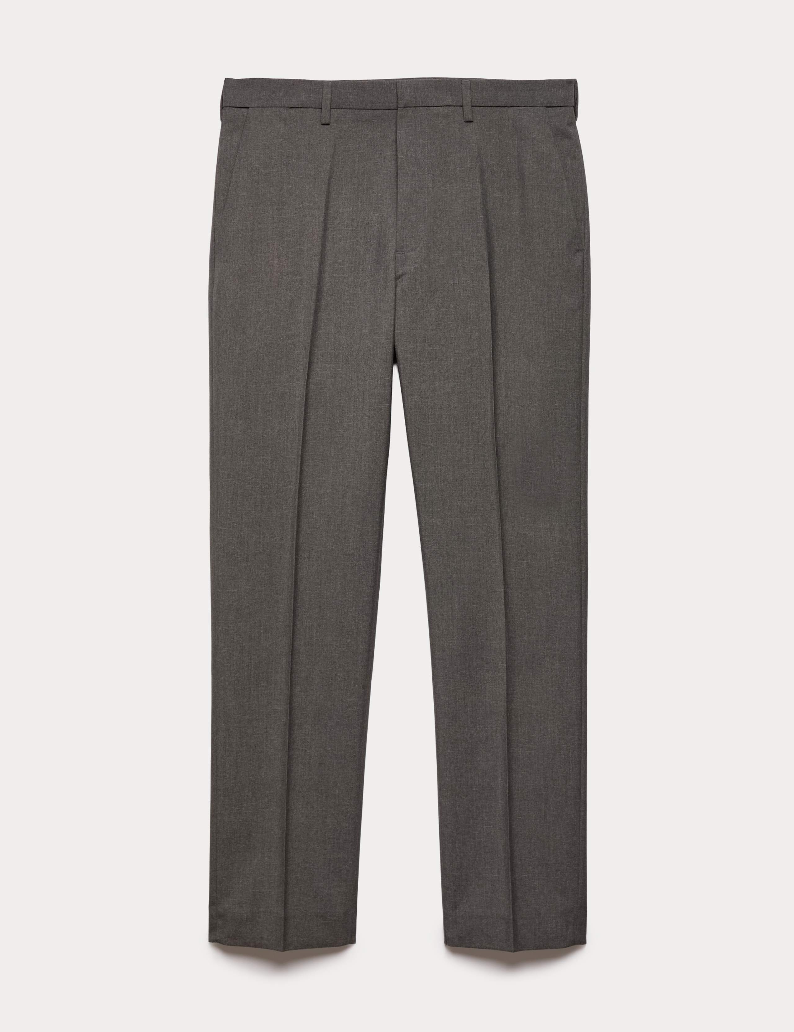 2pk Regular Fit Flat Front Trousers