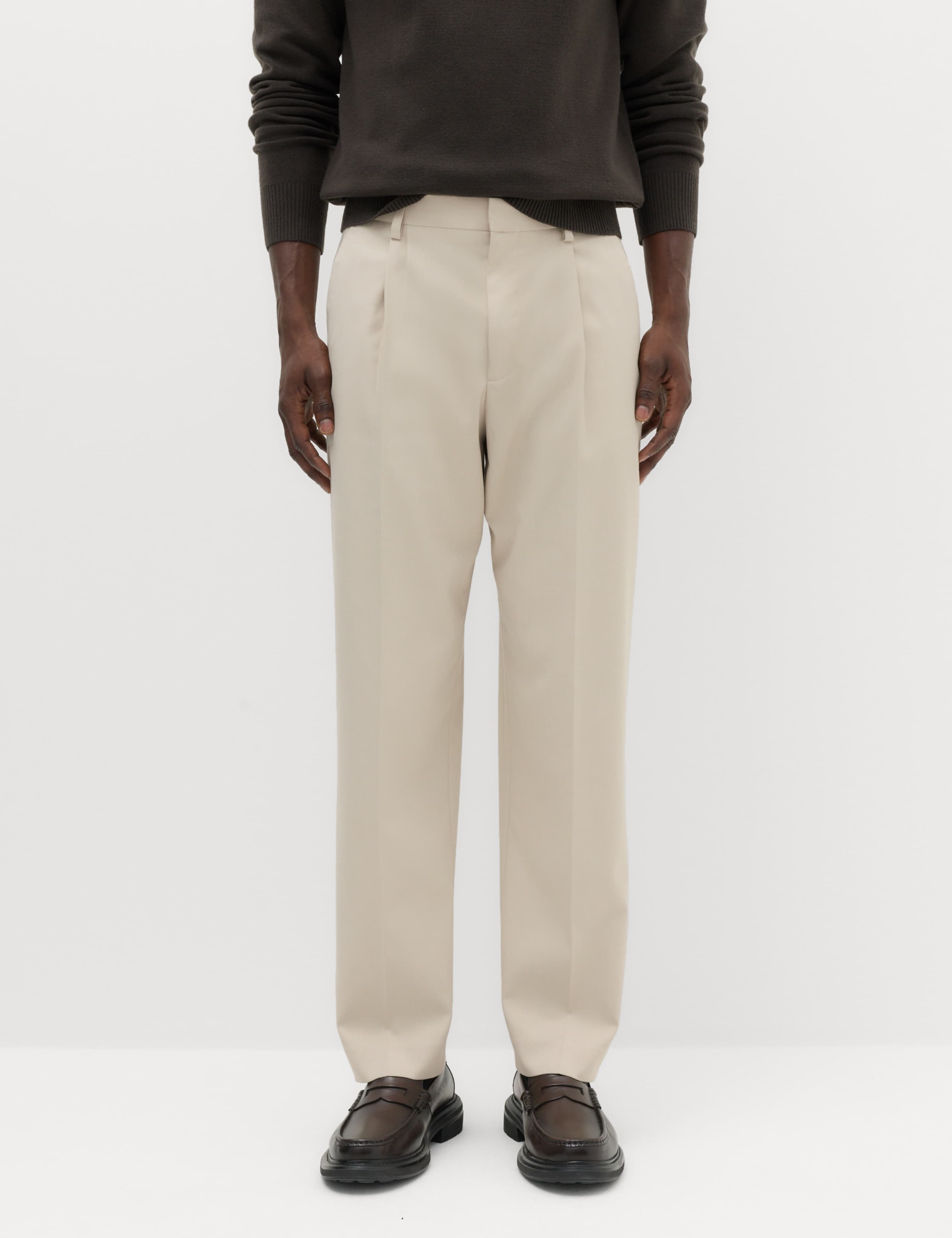 Relaxed Fit Smart Stretch Trousers