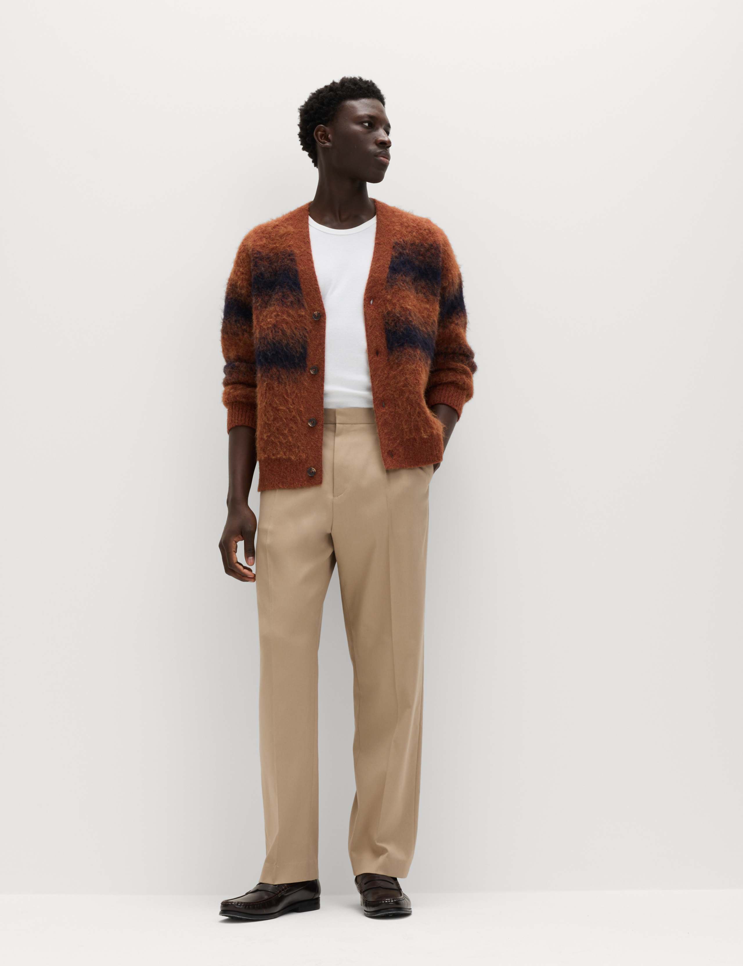 Relaxed Fit Smart Stretch Trousers