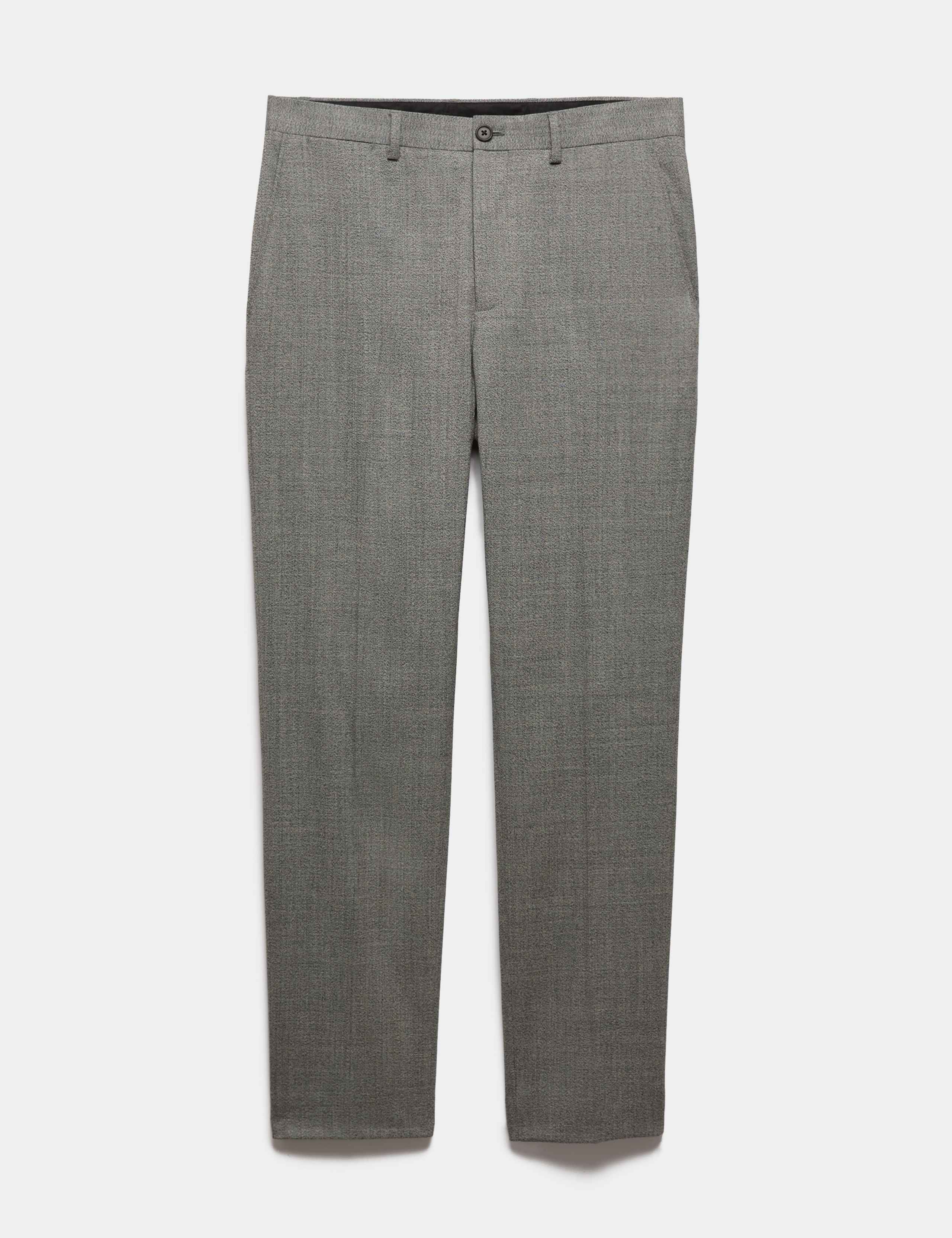 Slim Fit Wool Blend Suit Trousers