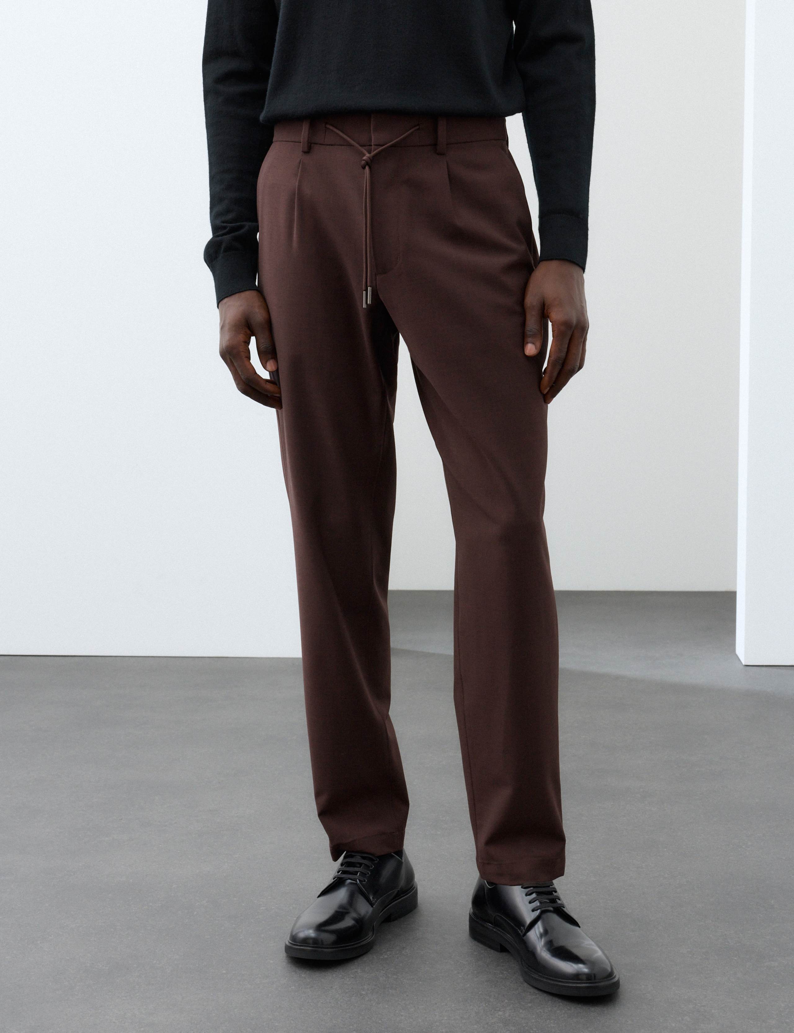 Wool Blend Performance Trousers