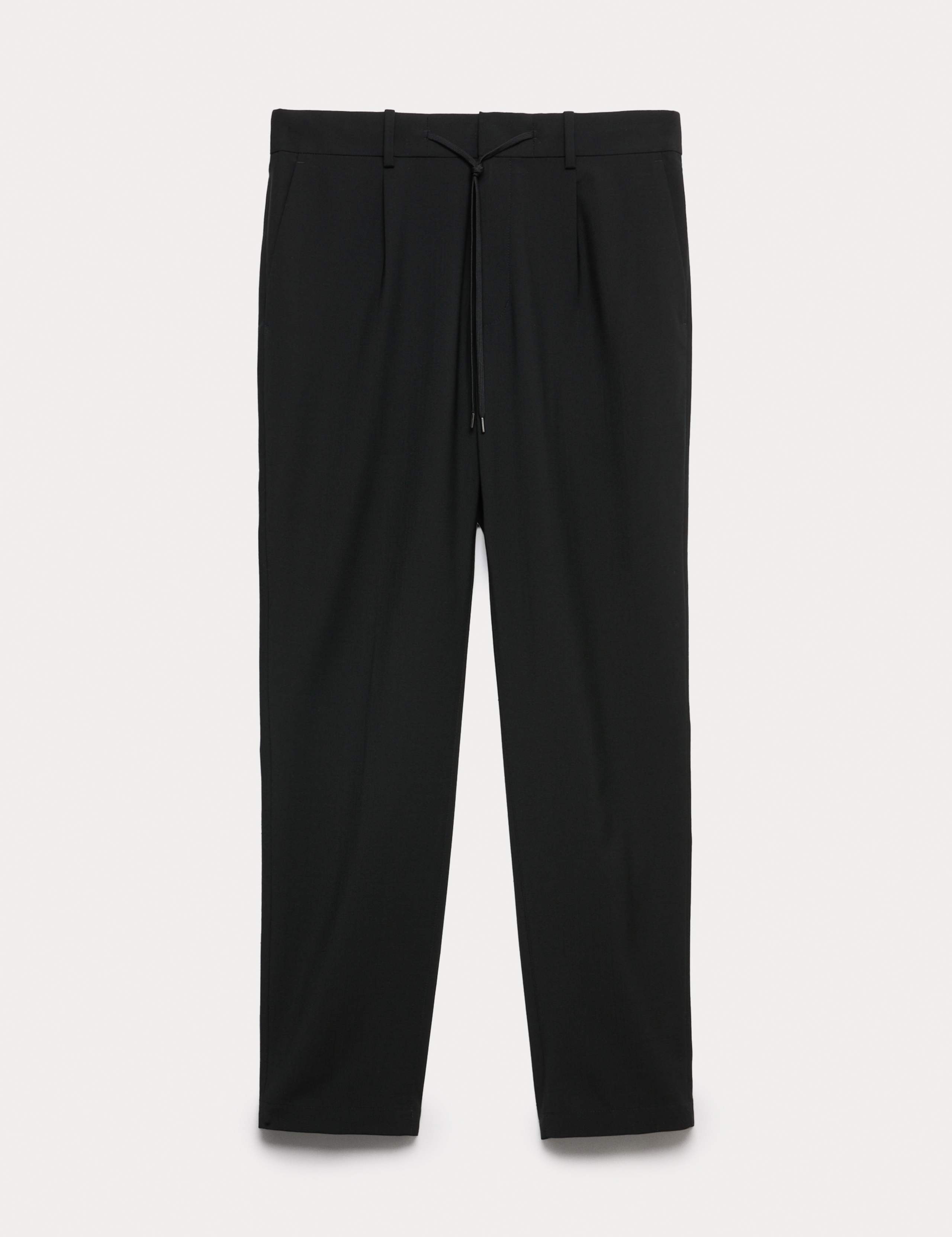 Wool Blend Suit Trousers
