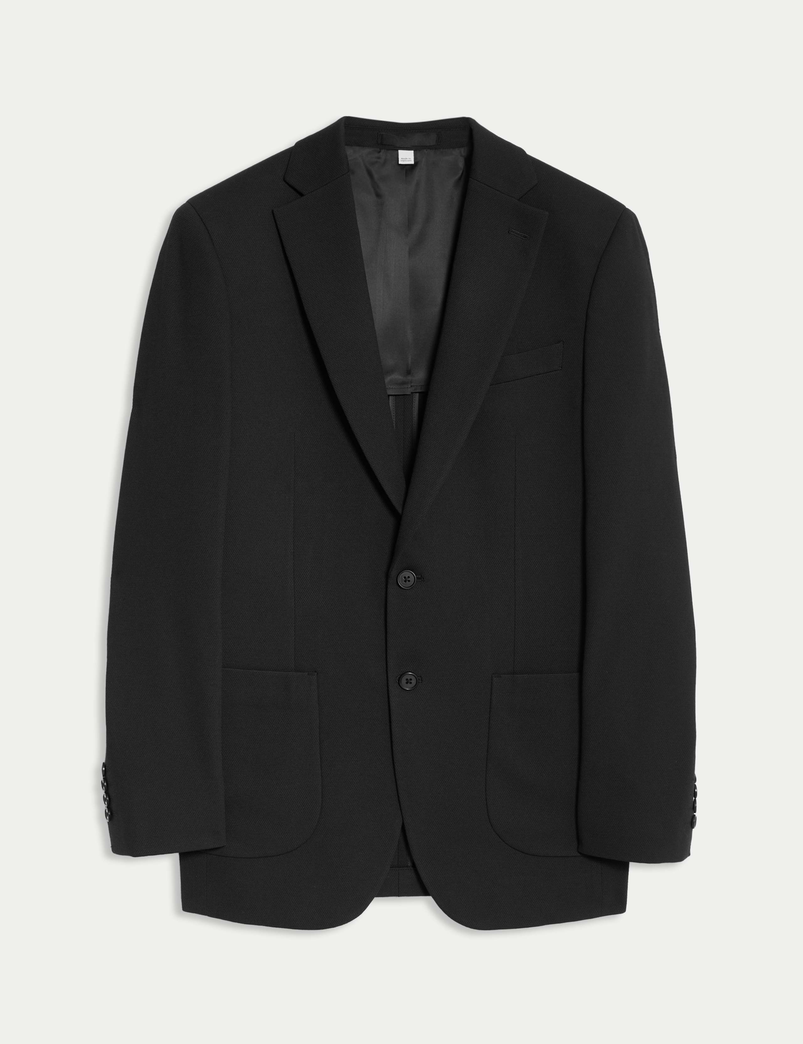Tailored Fit Jersey Textured Blazer