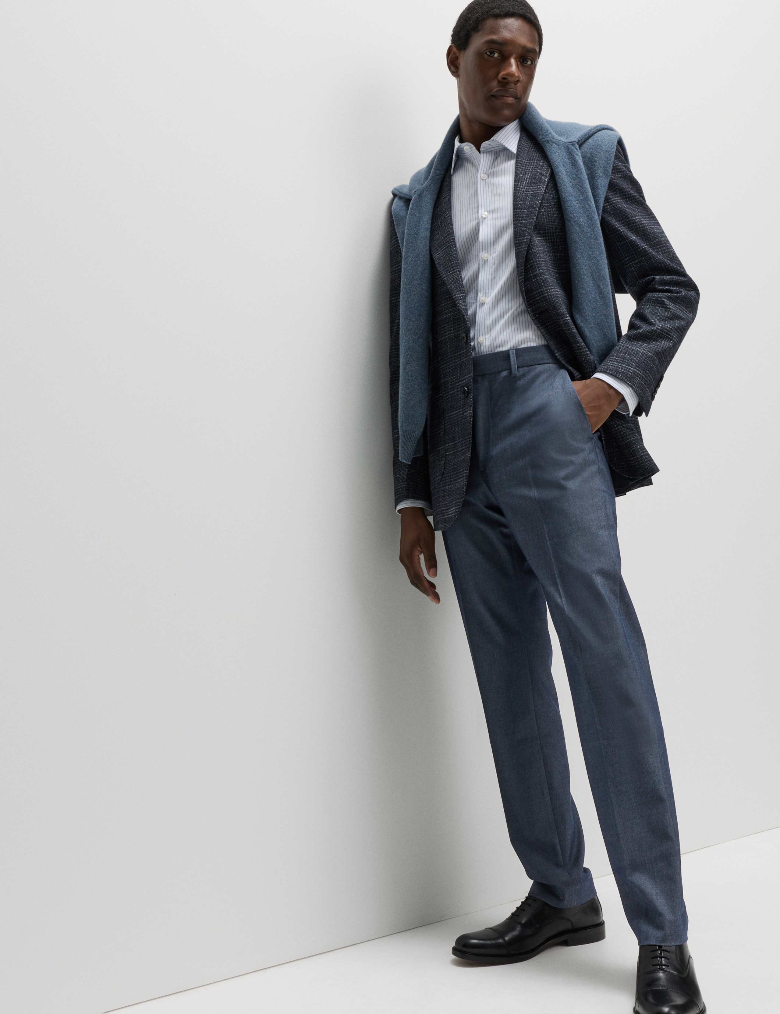 Regular Fit Denim Design Trousers
