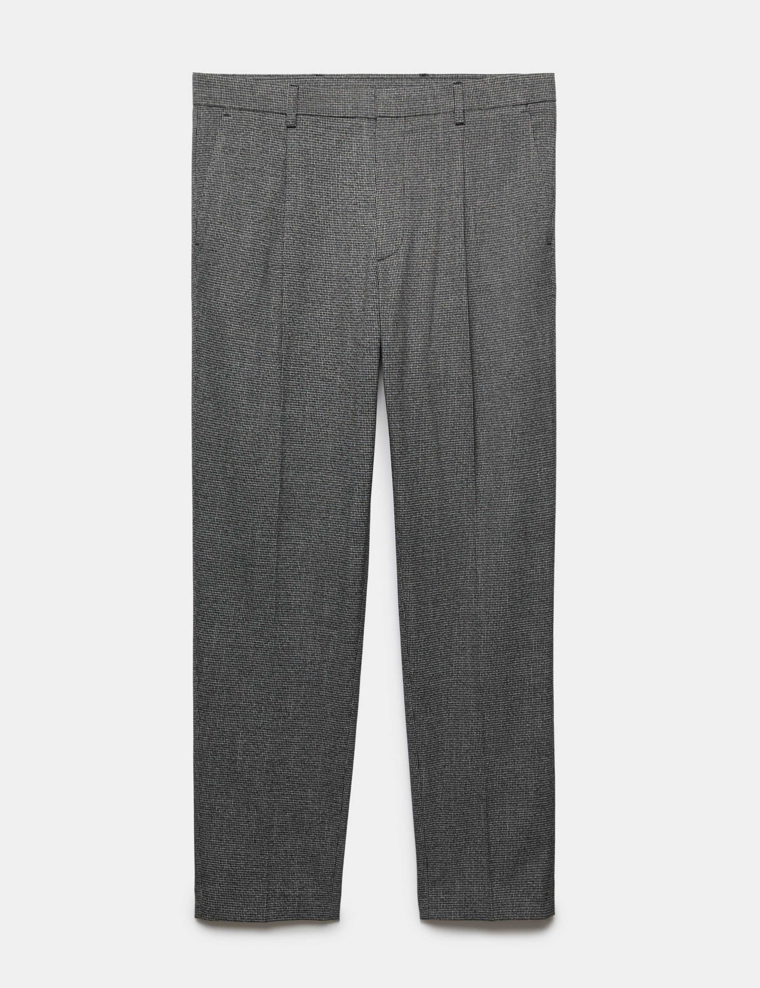 Tailored Fit Puppytooth Stretch Trousers