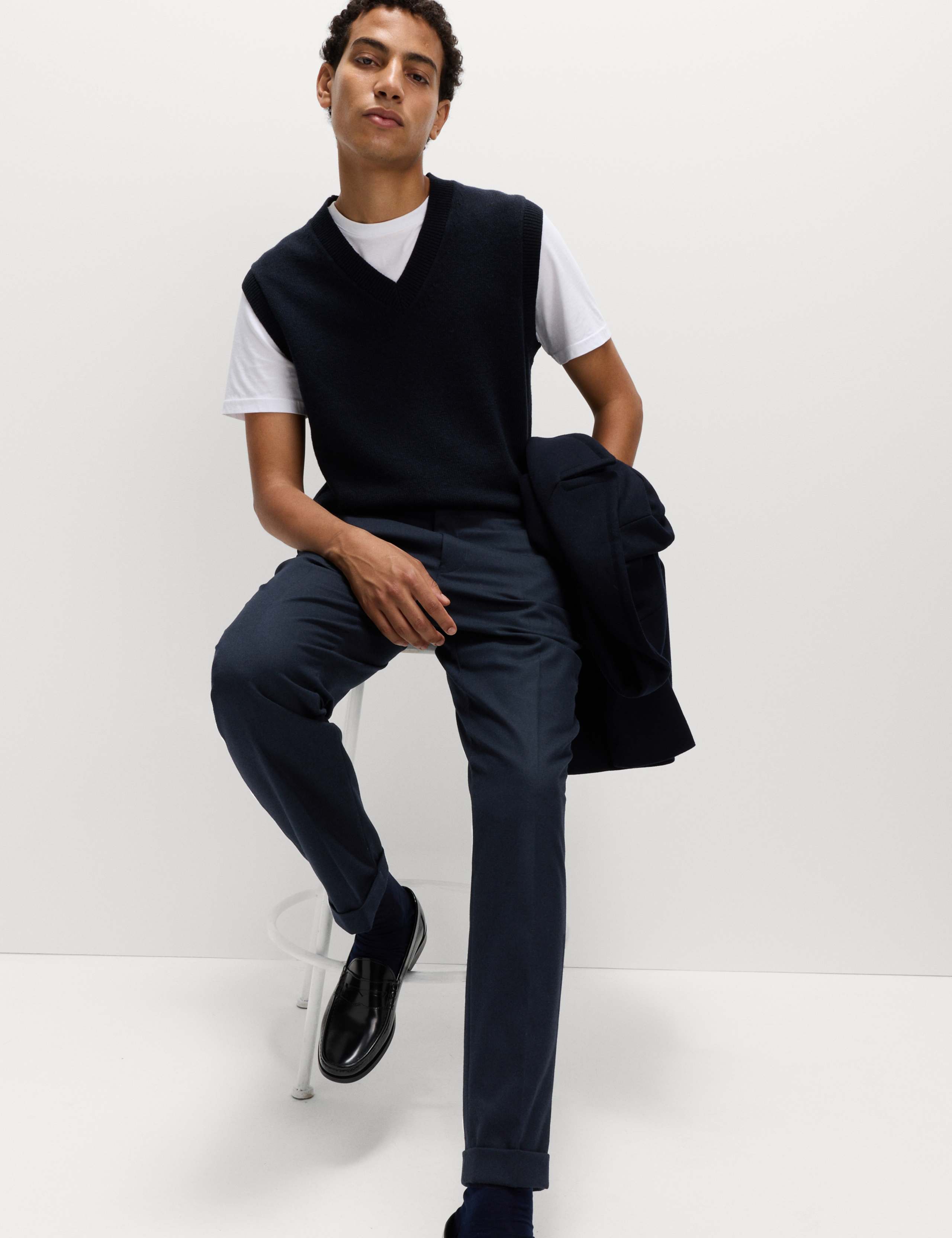 Warm Handle Twill Side Adjuster Trousers