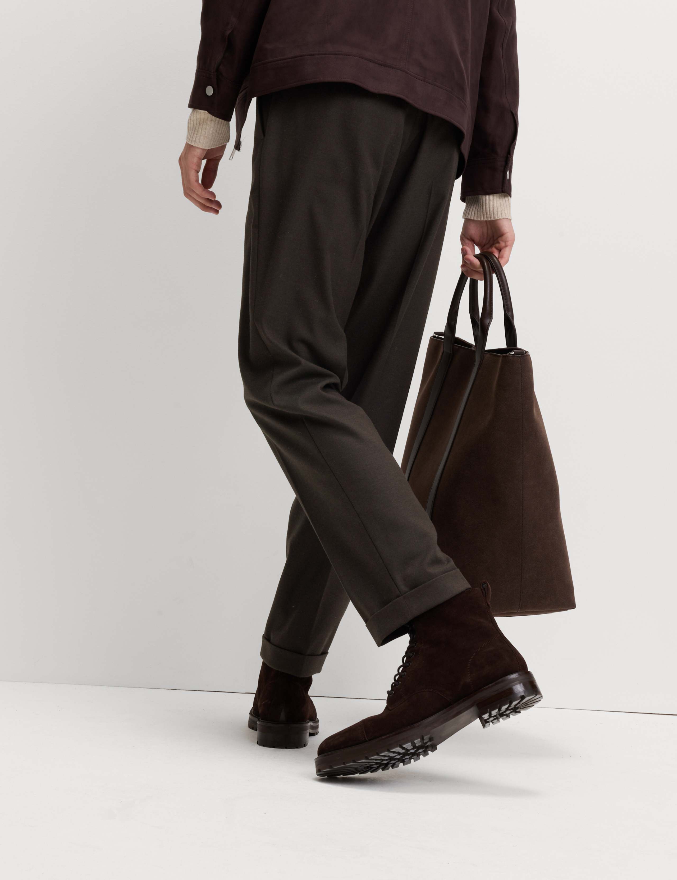Warm Handle Twill Side Adjuster Trousers