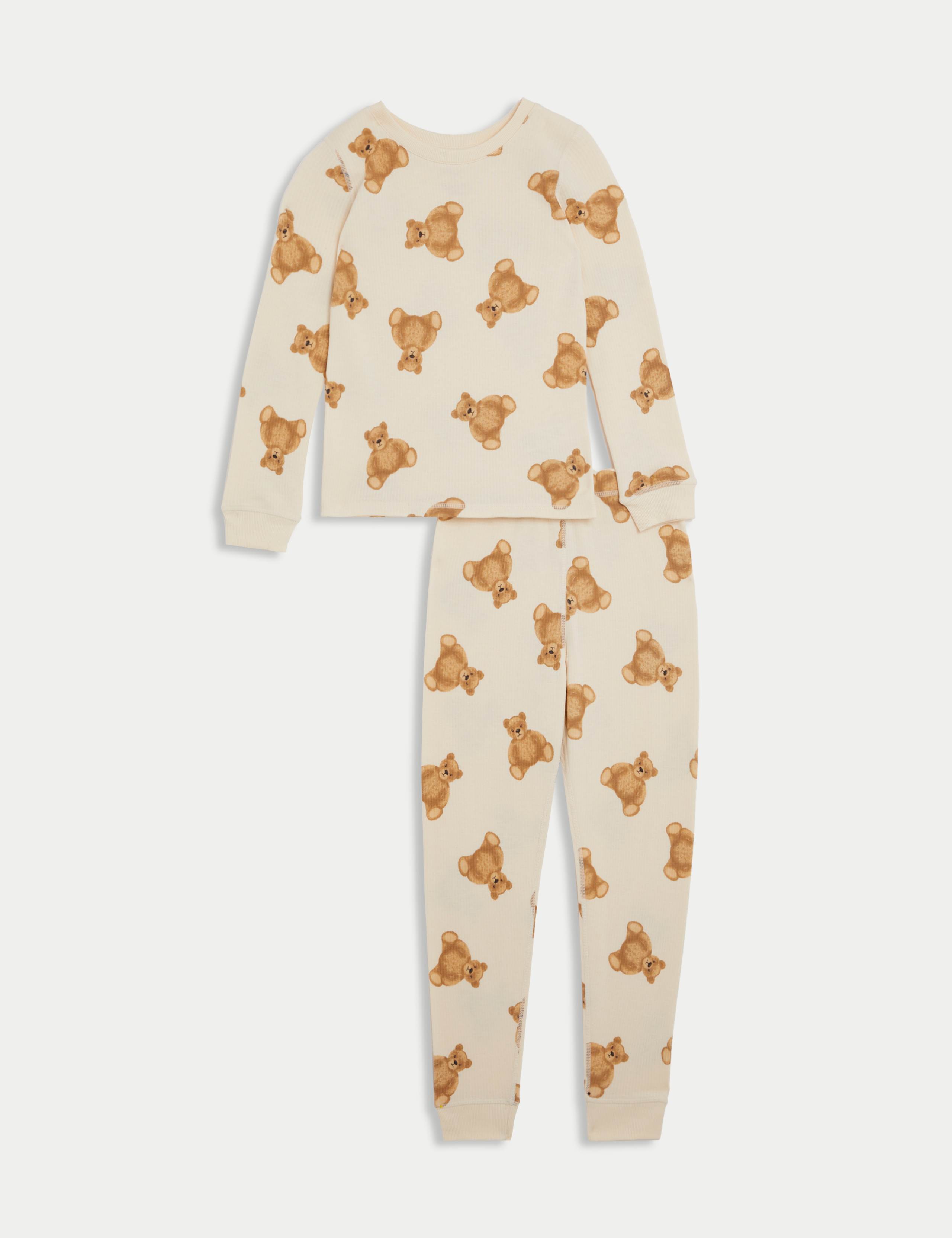 2pc Cotton Blend Spencer Bear Thermal Set (2-12 Yrs)