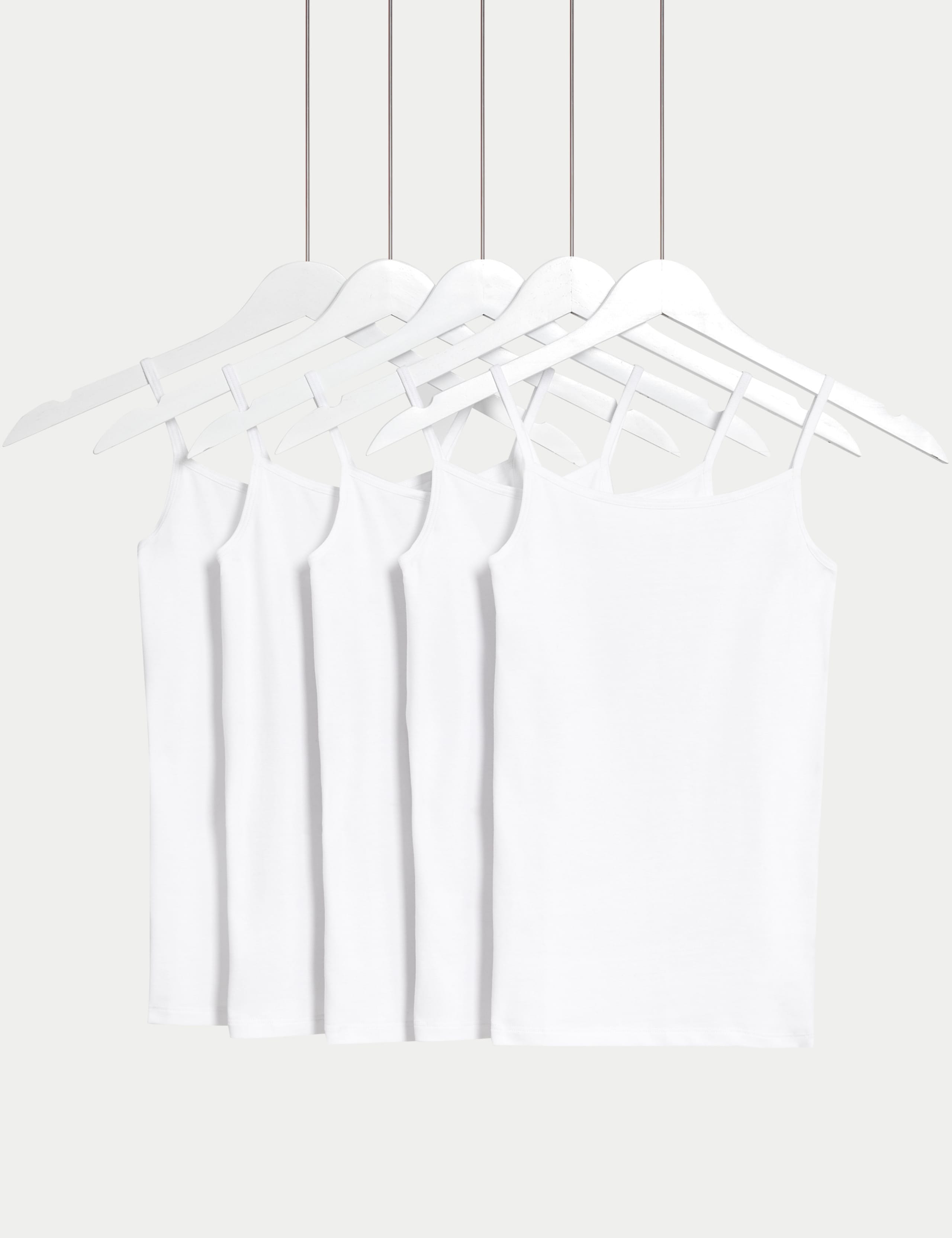 5pk Cotton with Stretch Camis (5-14 Years)