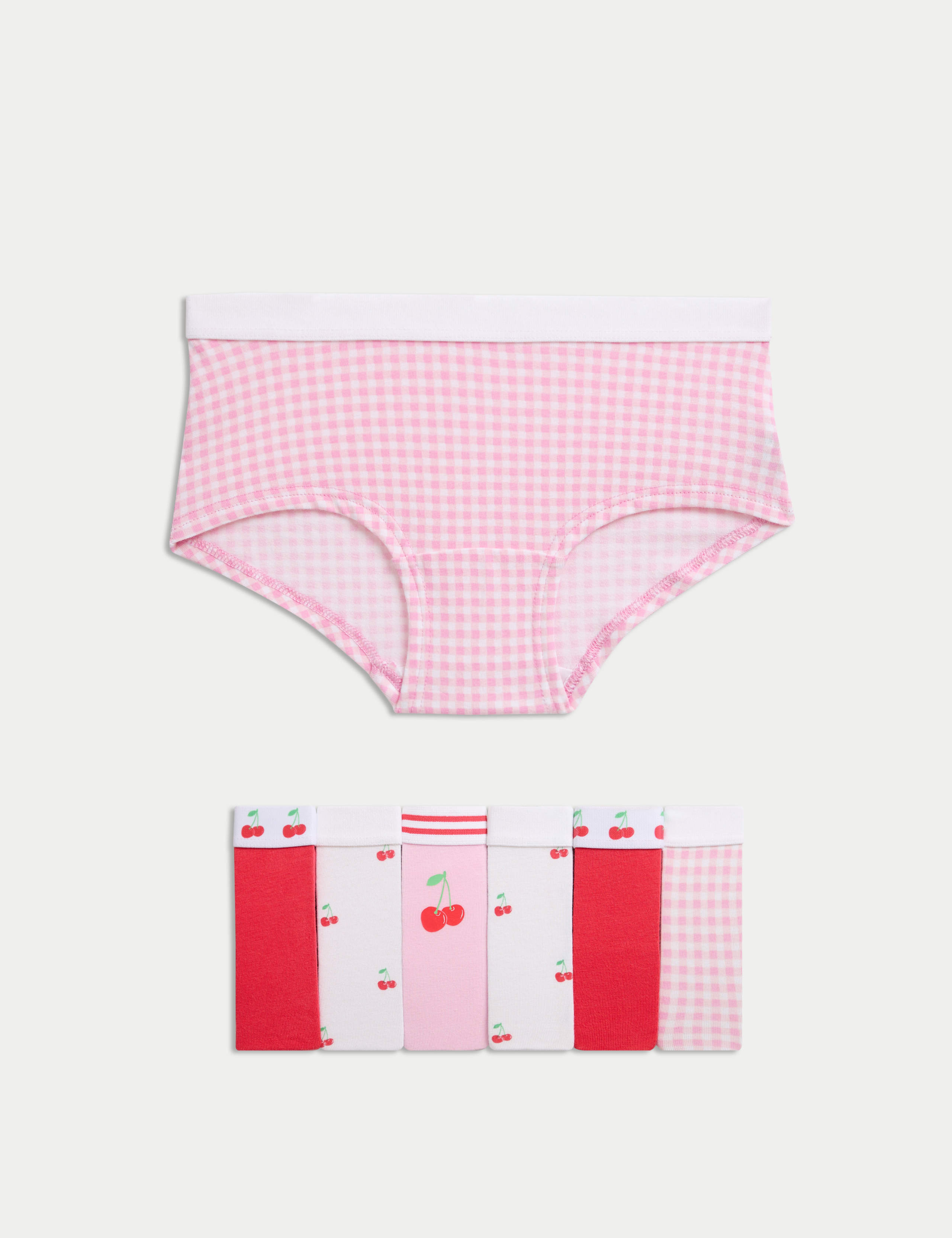 7pk Cotton with Stretch Fruit Shorts (5-16 Yrs)