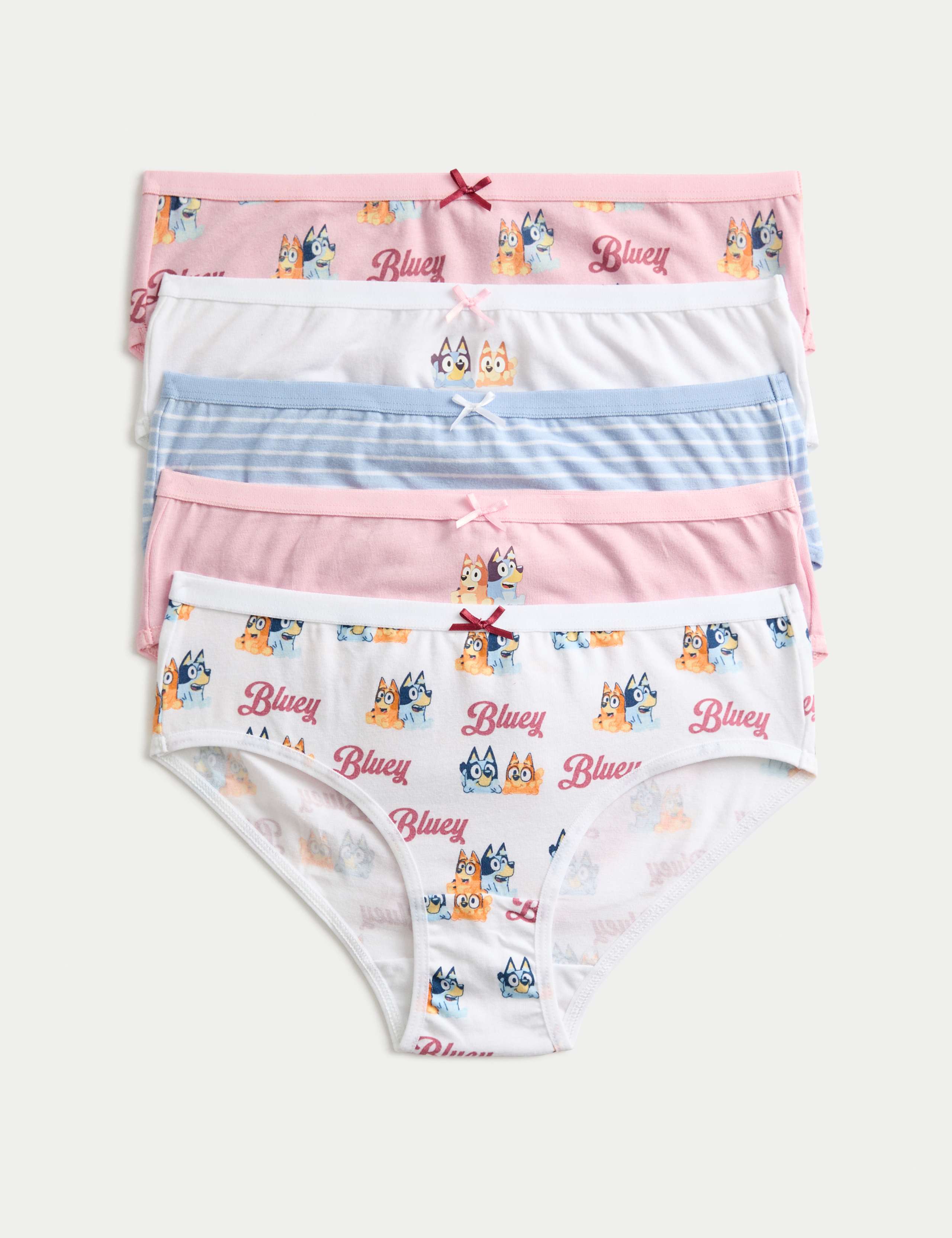 5 Pack Cotton Rich Bluey™ Knickers (2-8 Yrs)