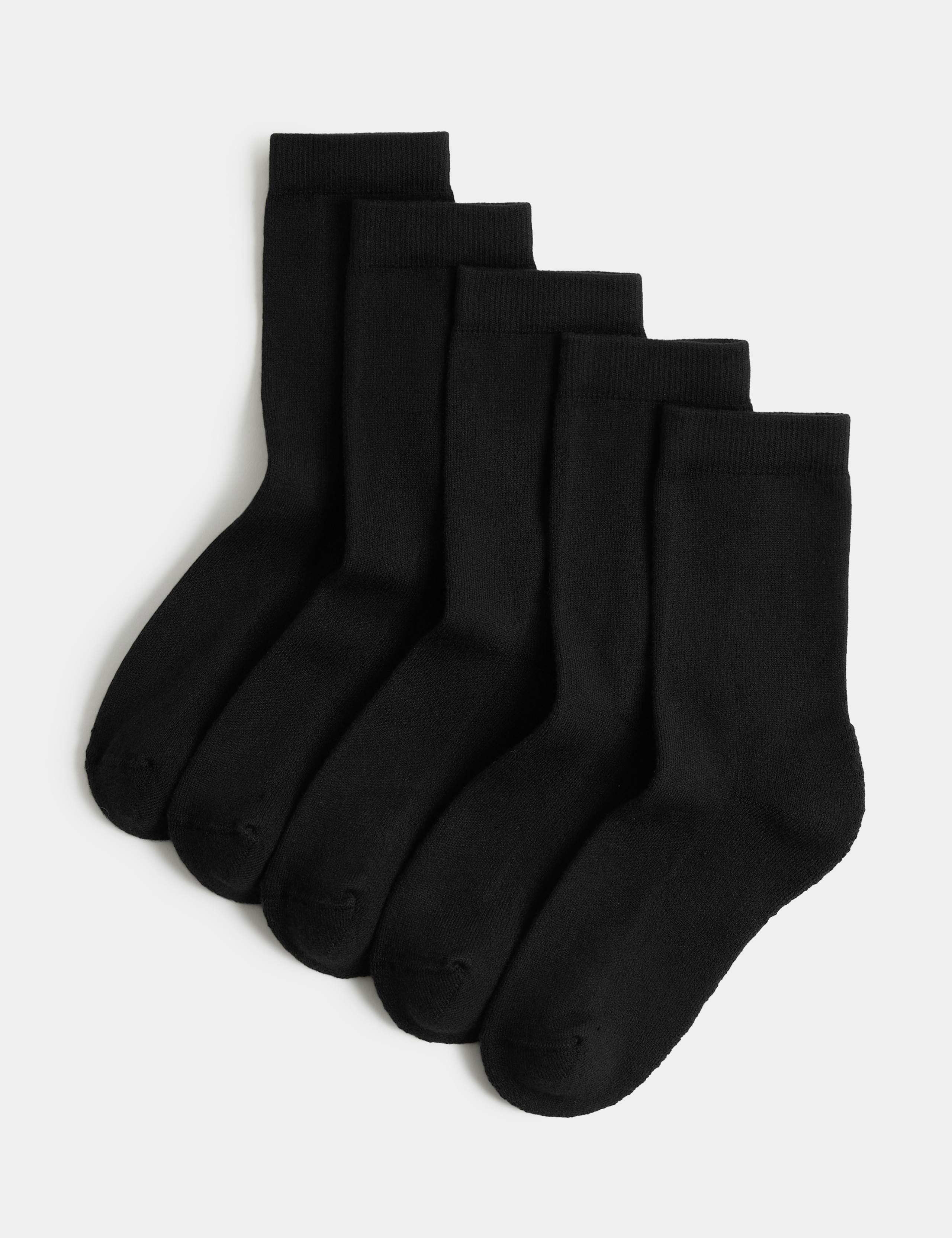 5pk Cotton Blend Comfort School Socks