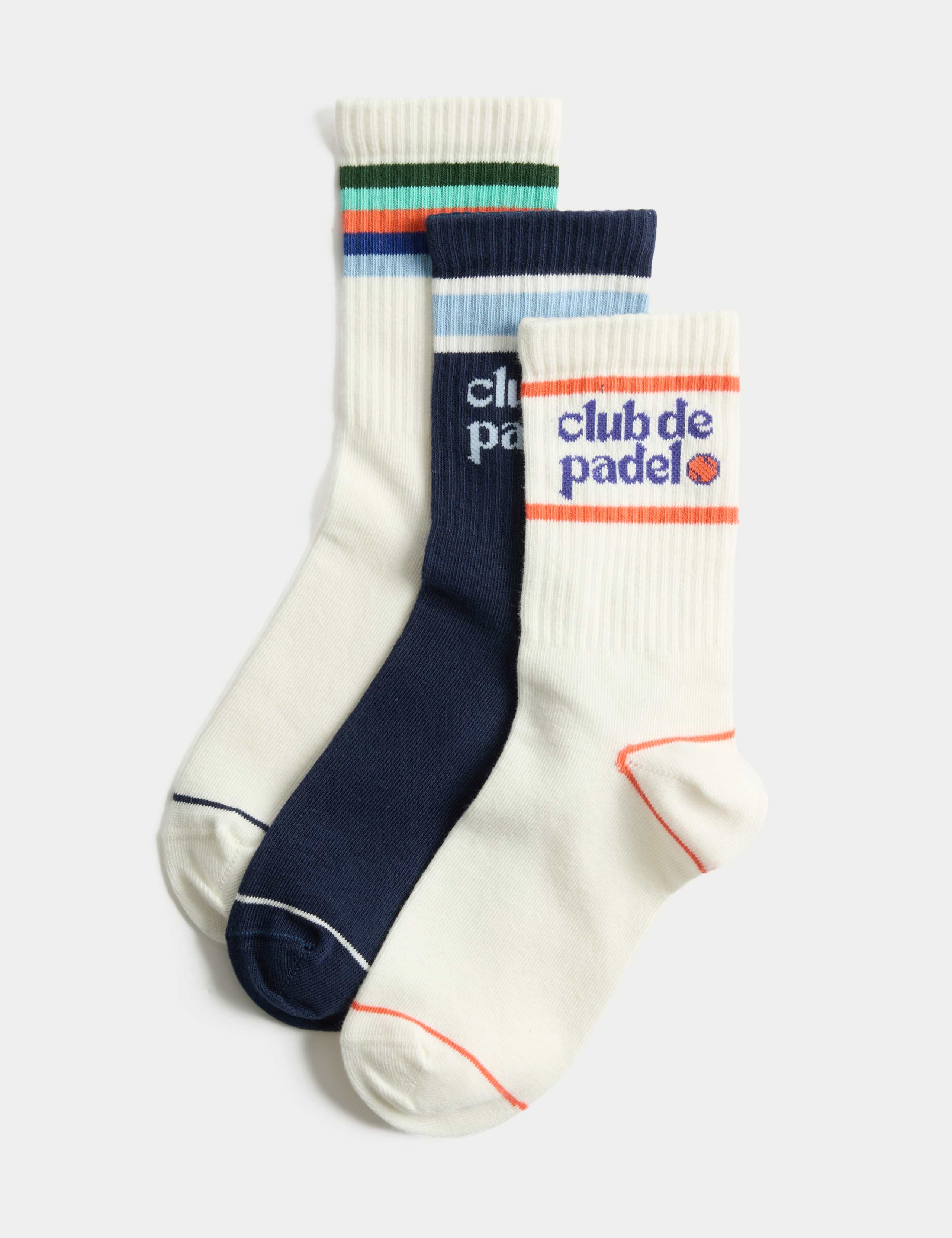 3 Pack Club De Padel Socks (6 Small - 7 Large)