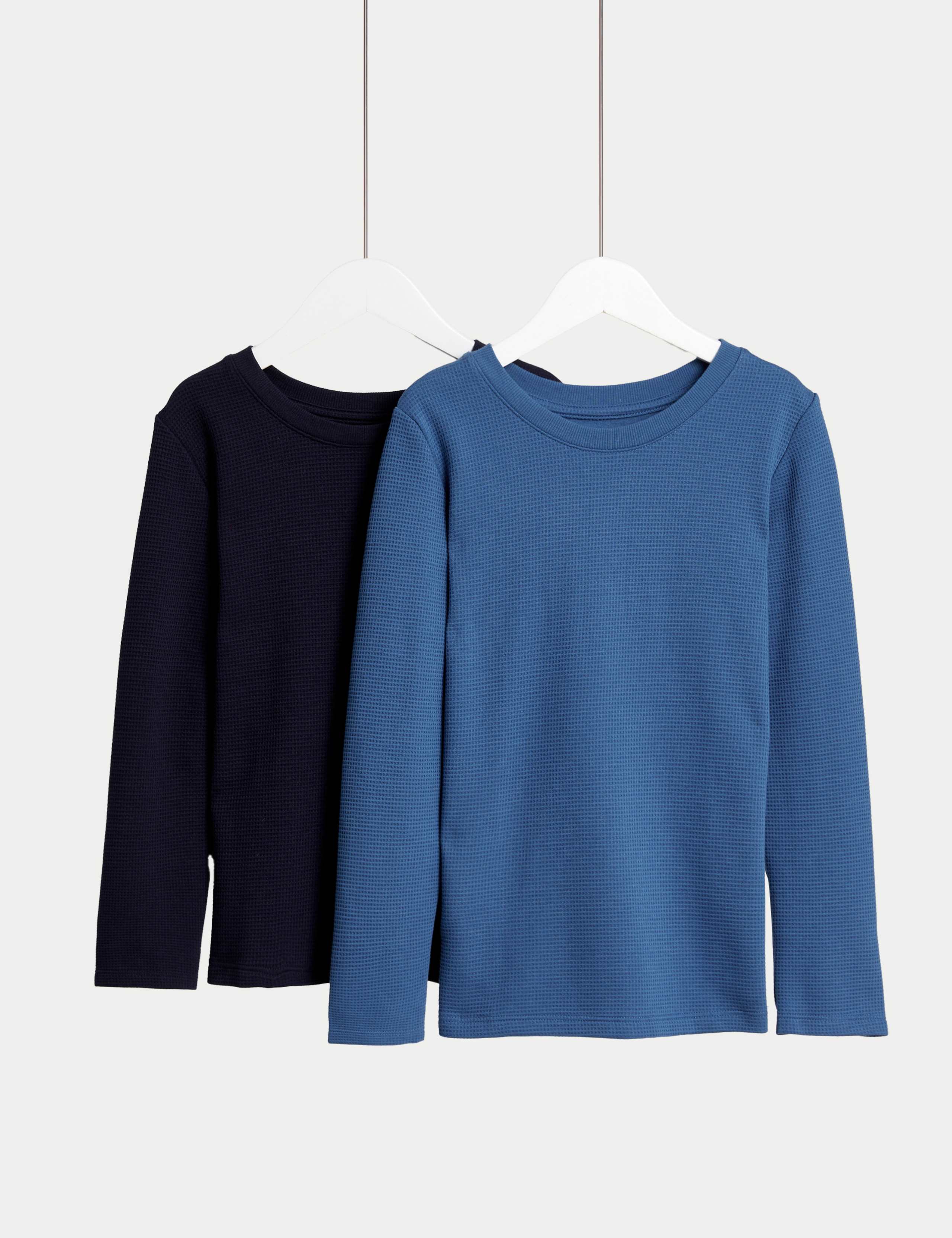 2pk Heatgen™ Thermal Waffle Tops (2-14 Yrs)