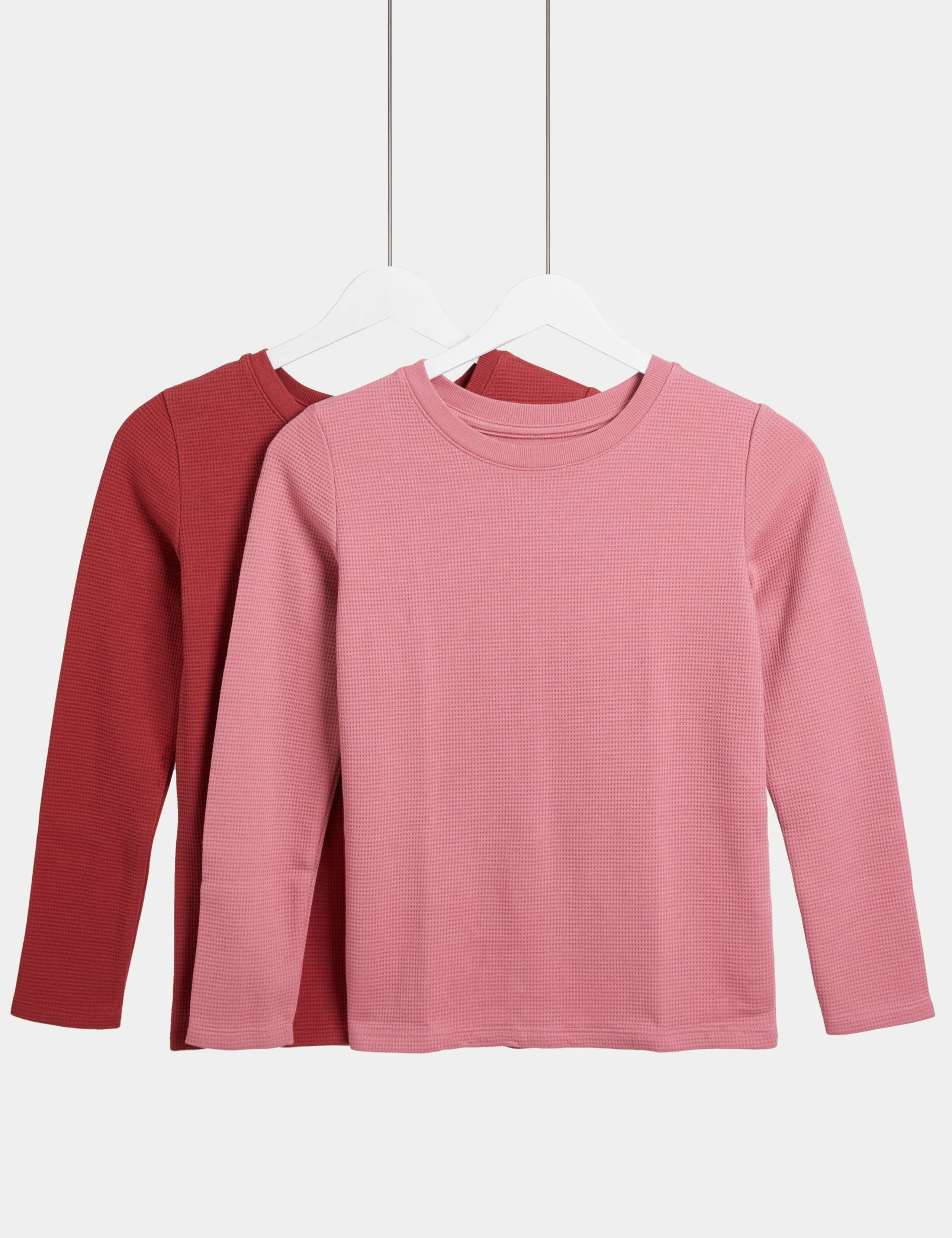 2pk Heatgen™ Thermal Waffle Tops (2-14 Yrs)