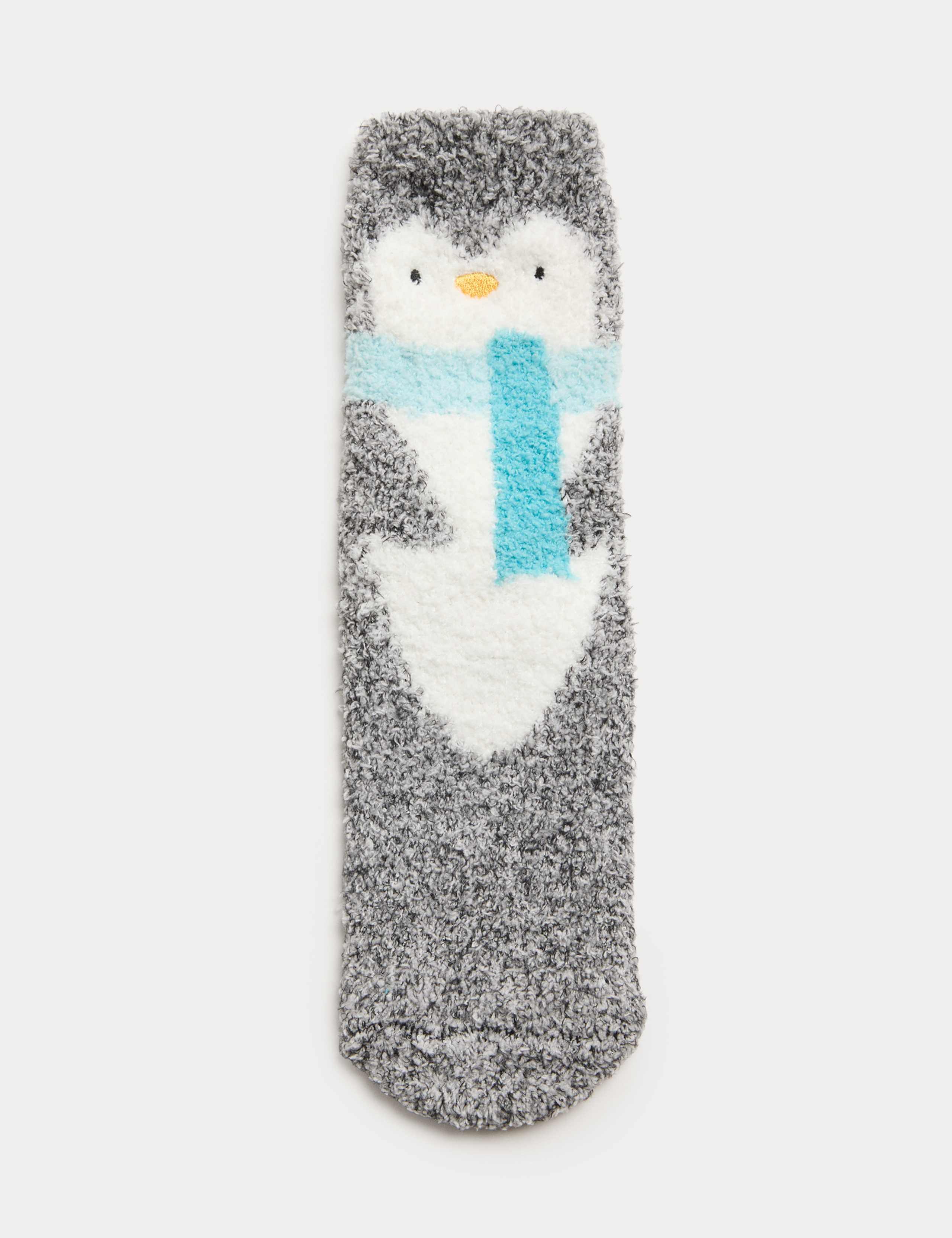 Cosy Penguin Slipper Socks in a Box (6 Small - 7 Large)