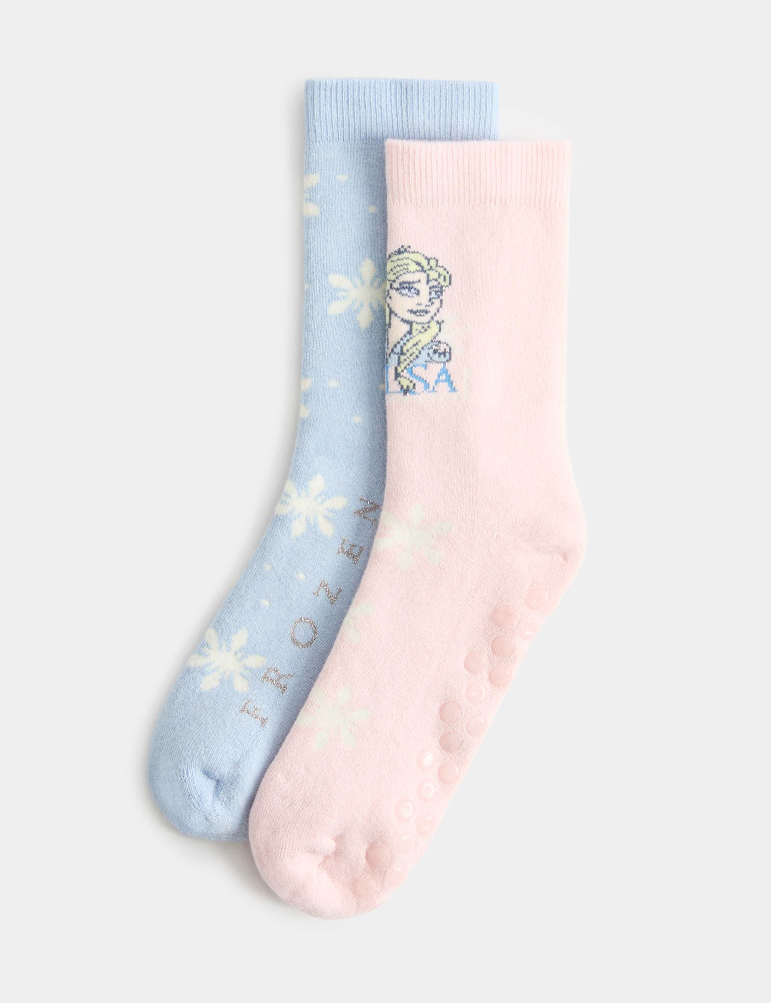 2 Pack Cotton Rich Disney Frozen™ Slipper Socks