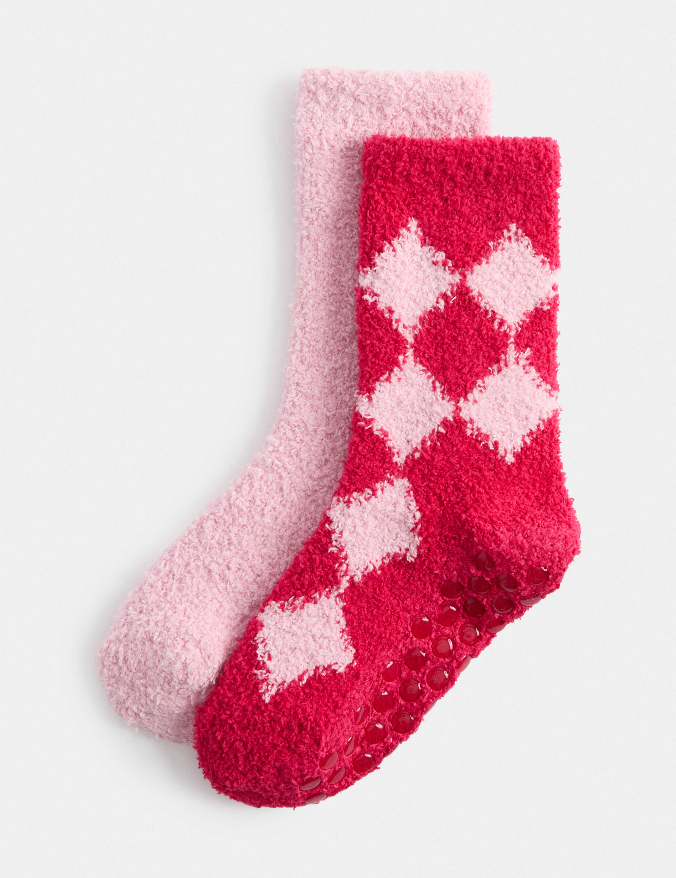 2 Pack Harlequin Cosy Socks (6 Small-7 Large)