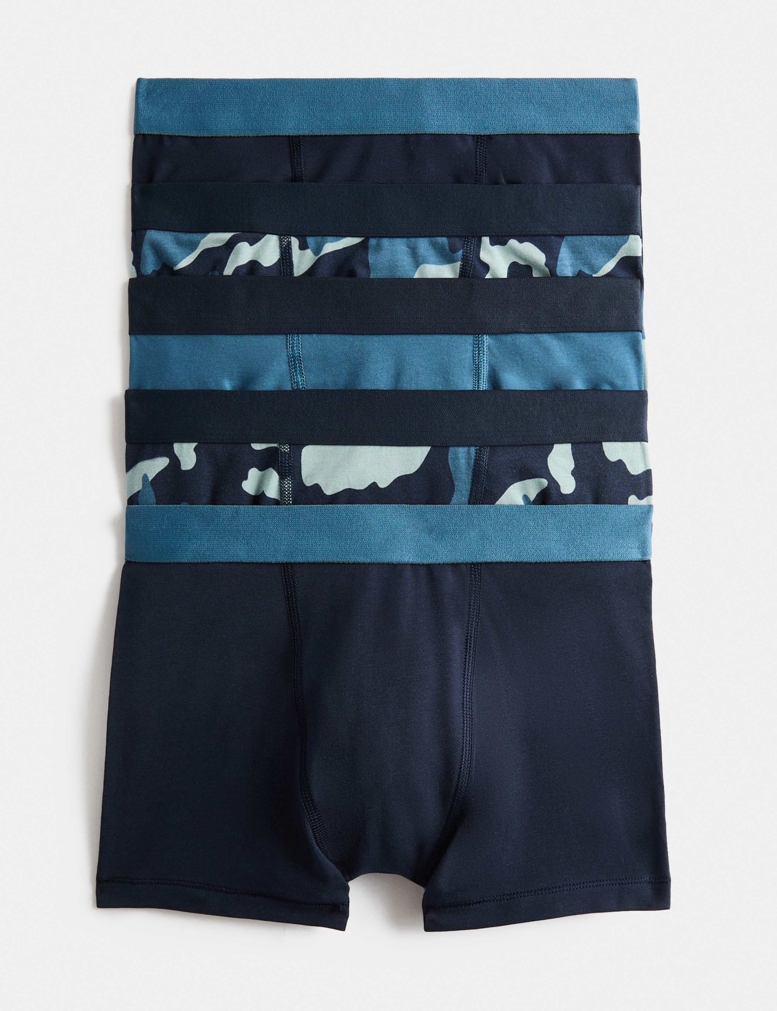5 Pack Cotton Rich Camo Trunks (5-16 Yrs)