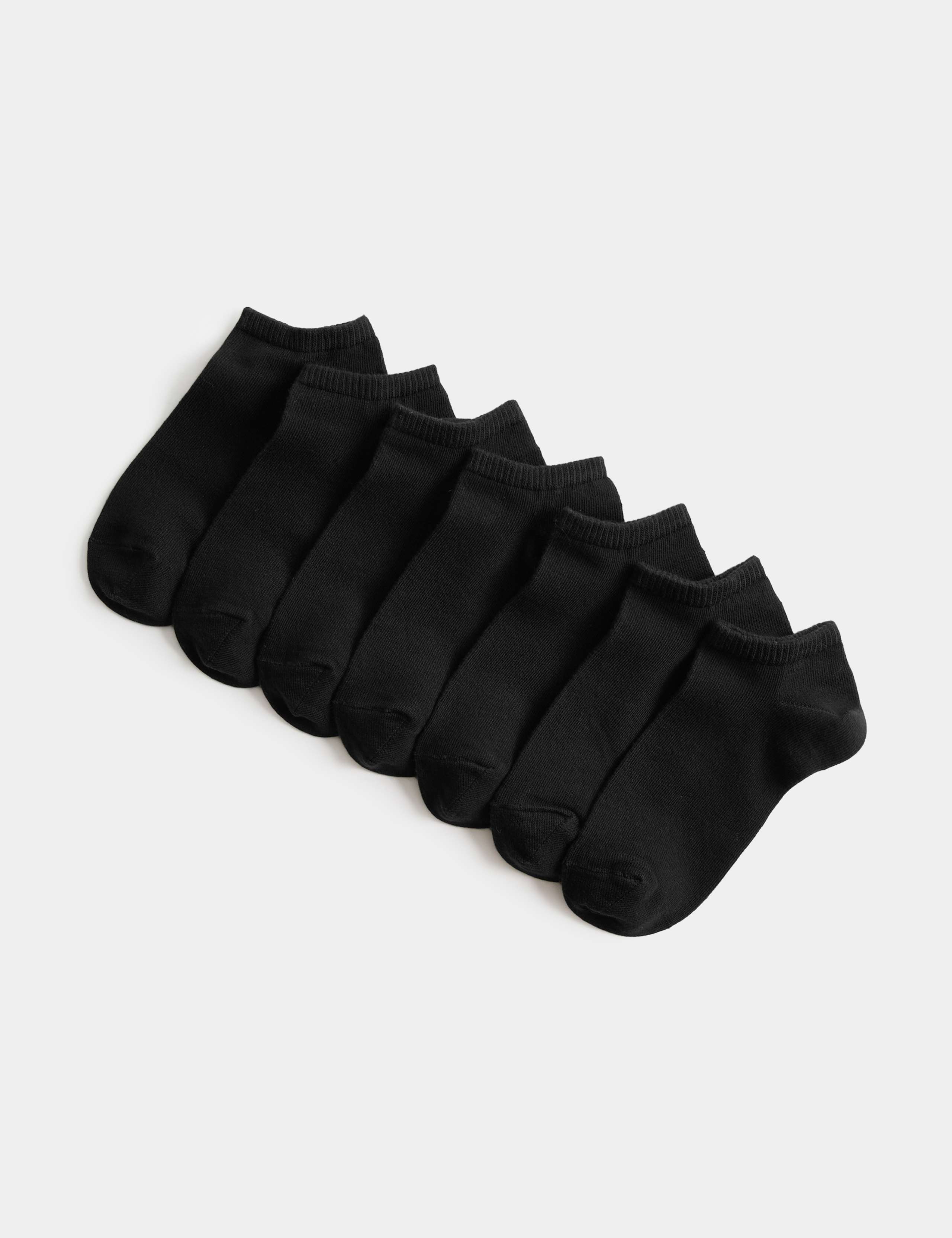 7pk Cotton Rich Trainer Liner Socks