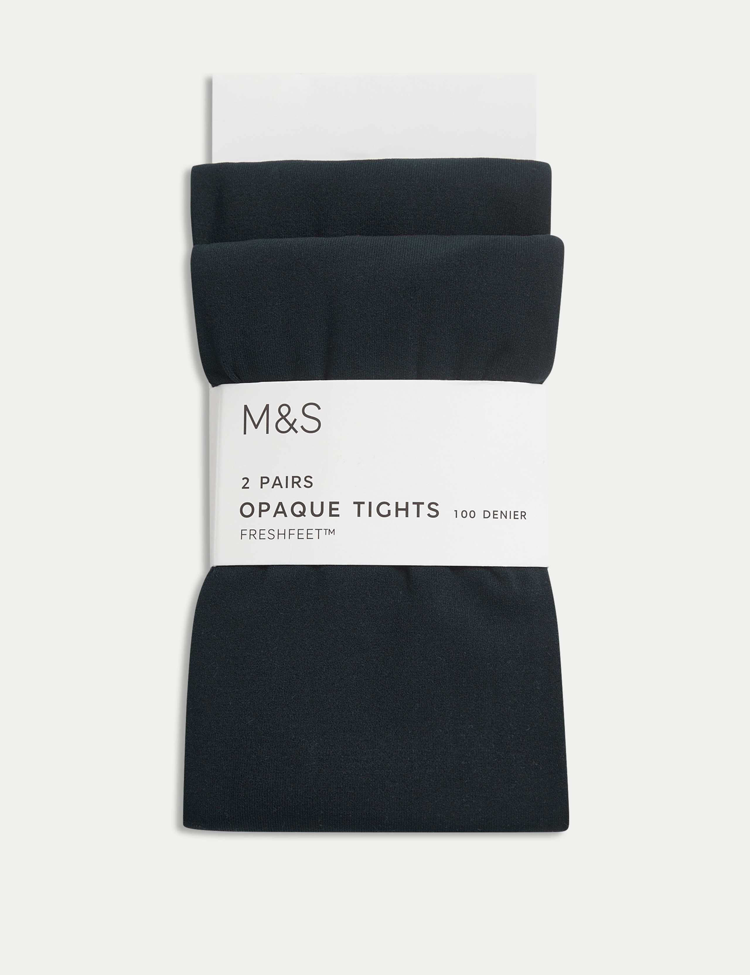 2pk 100 Denier School Tights (6-14 Yrs)