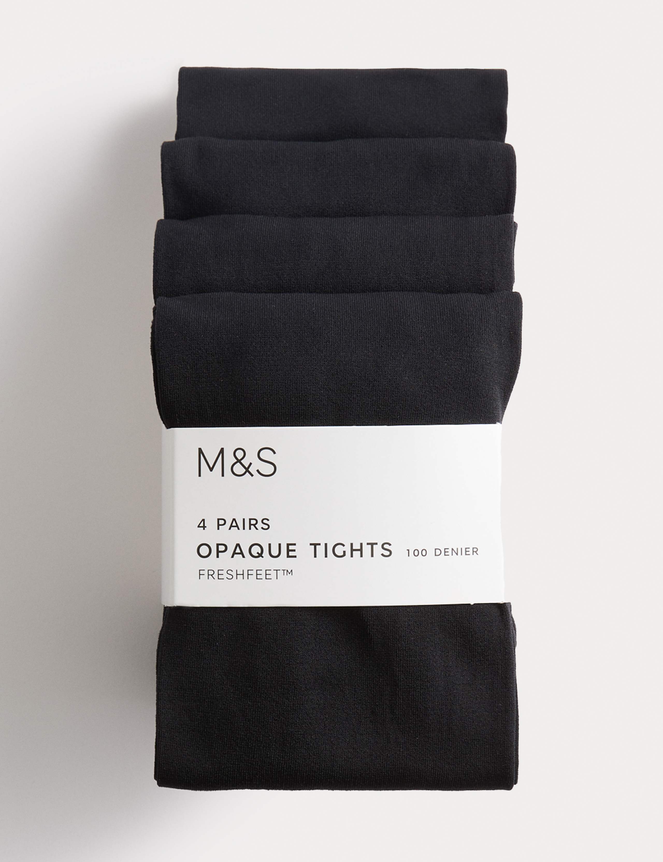 4pk 100 Denier School Tights (6-14 Yrs)