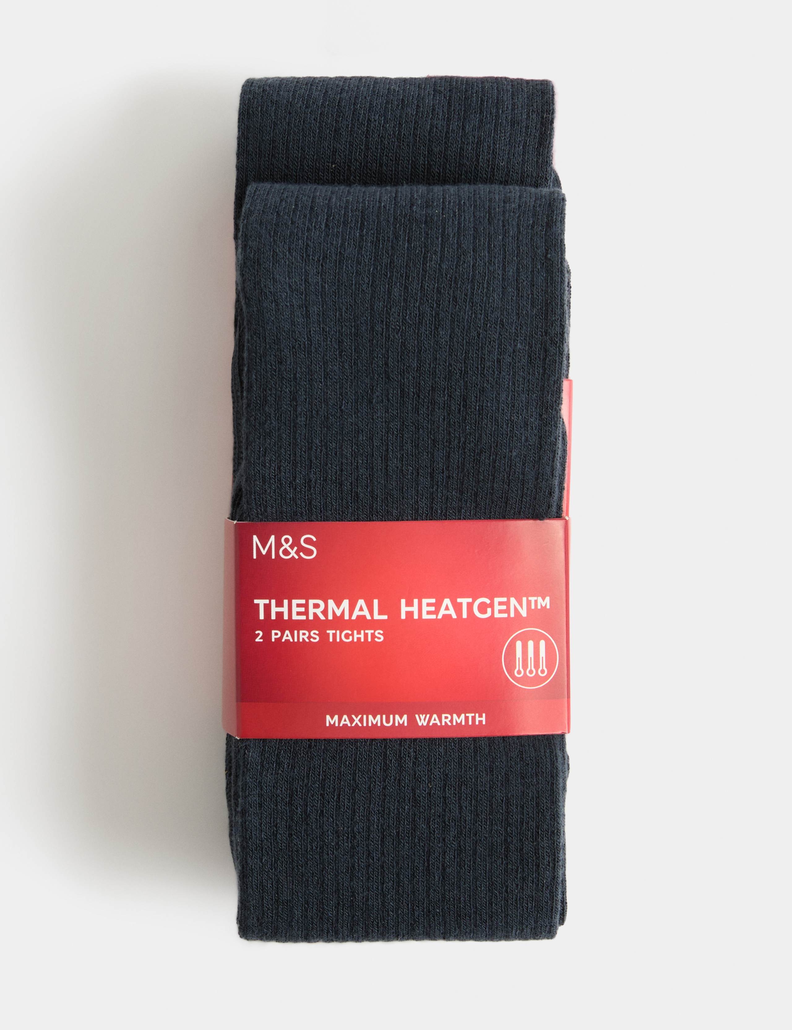 2 Pack Thermal Heatgen™ Tights (2-16 Yrs)