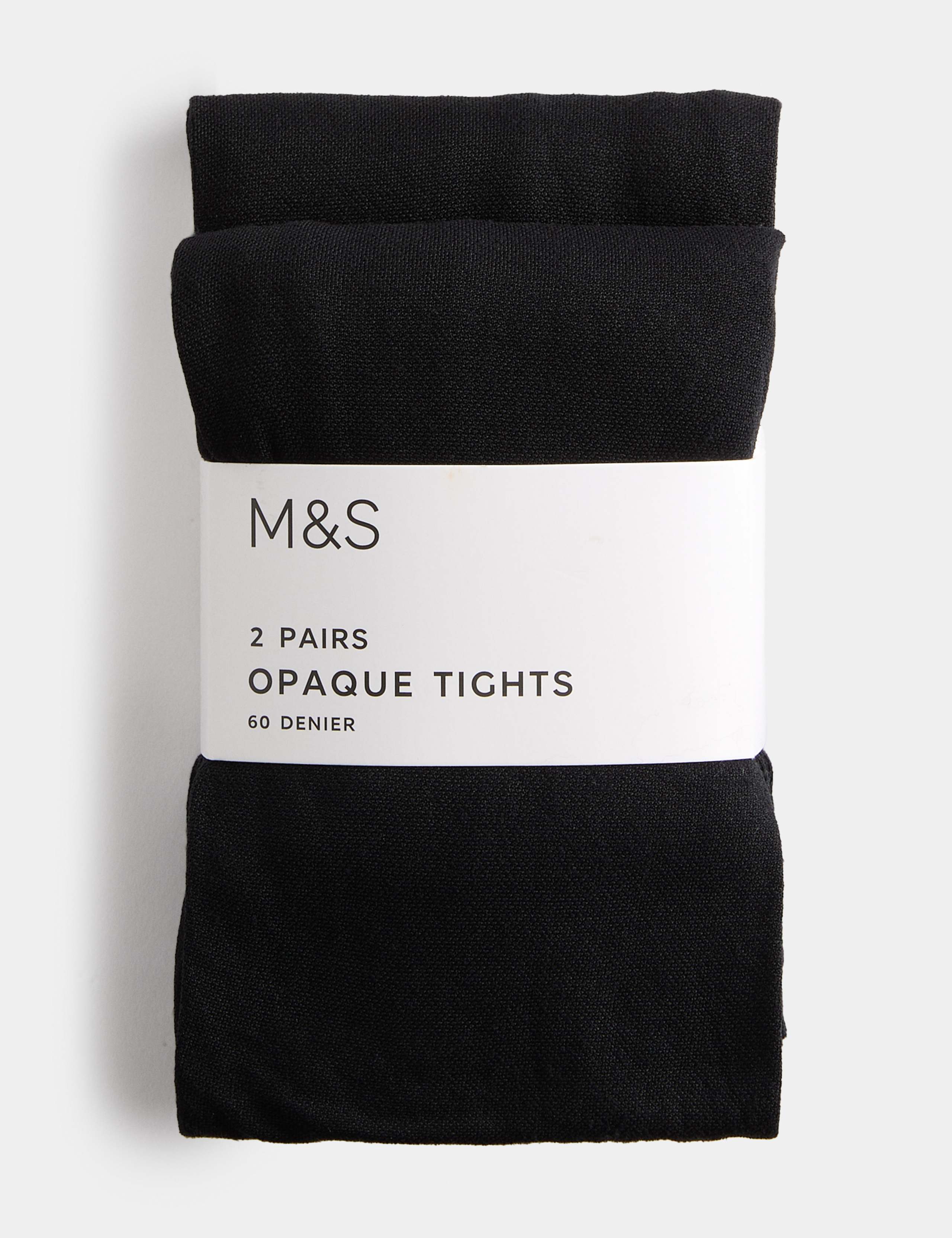 2 Pack 60 Denier Opaque Tights (6-16 Yrs)