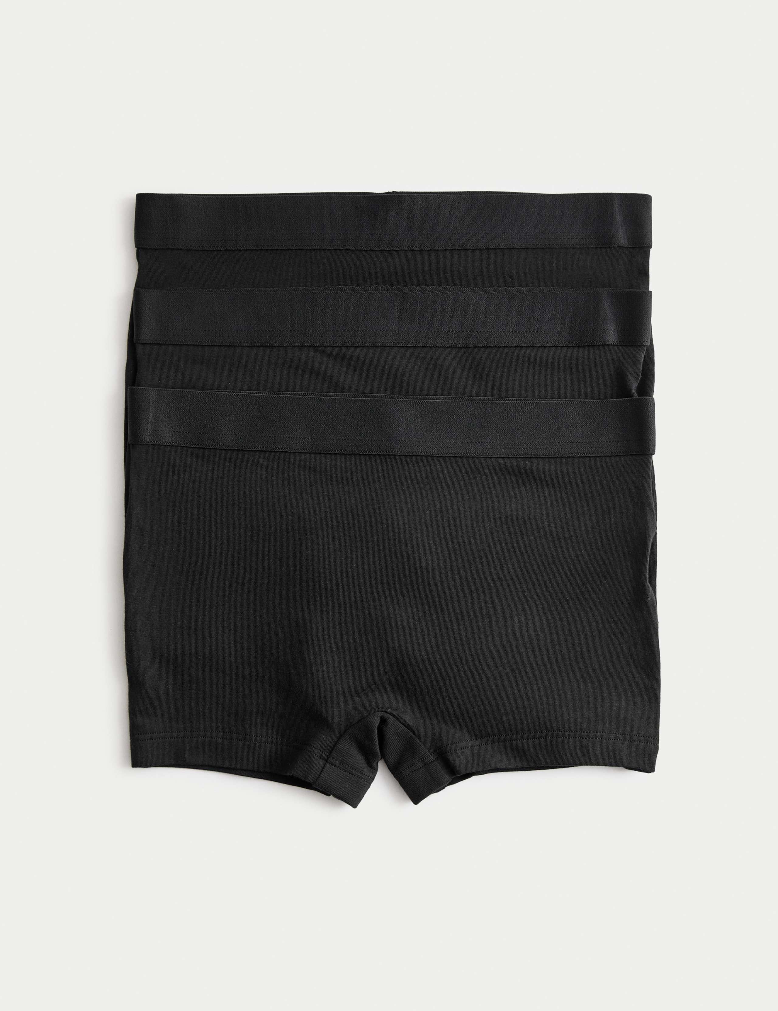 3pk Cotton with Stretch Boxer Shorts (6-16 Yrs)