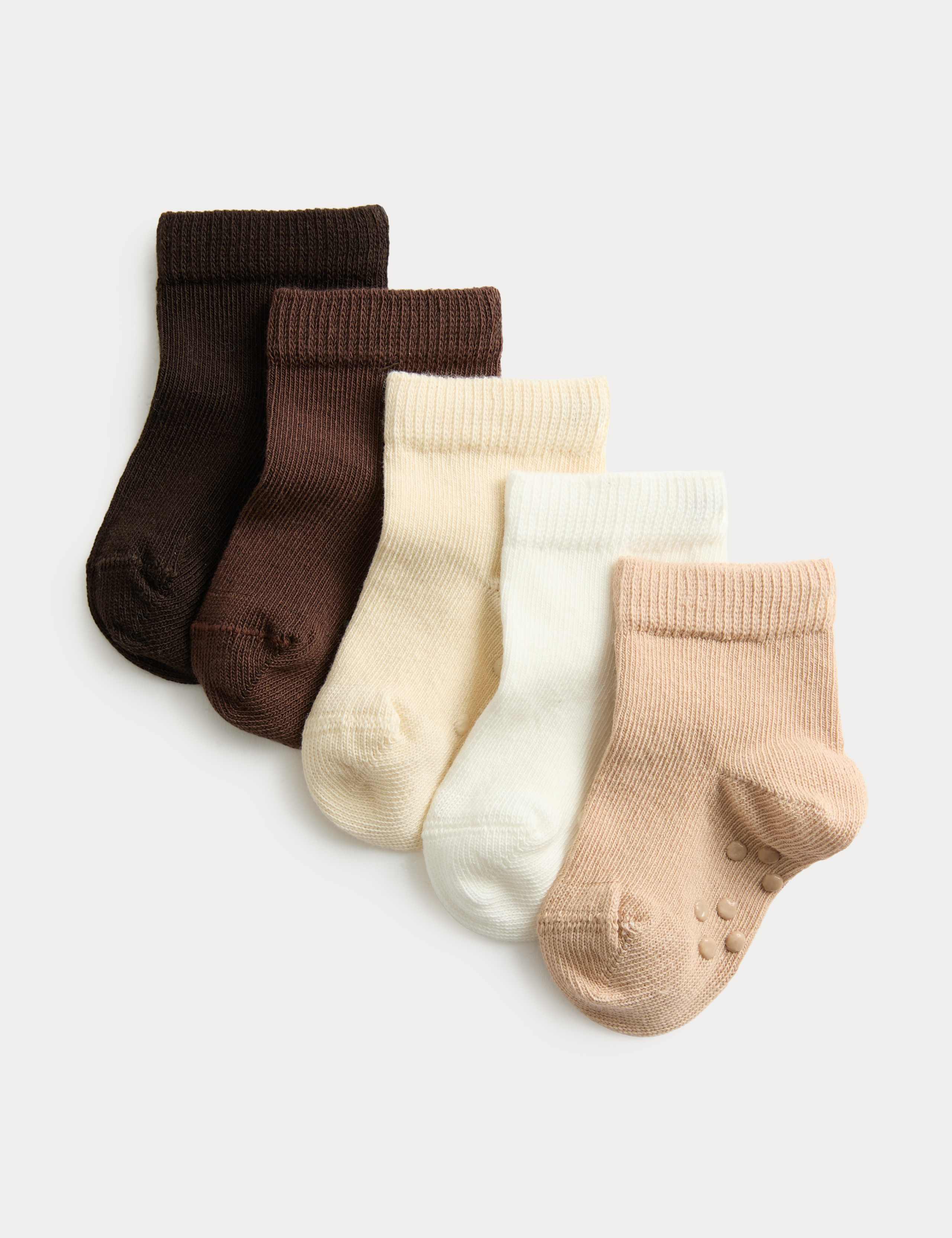 Five Pack Cotton Rich Socks (0-3 Yrs)