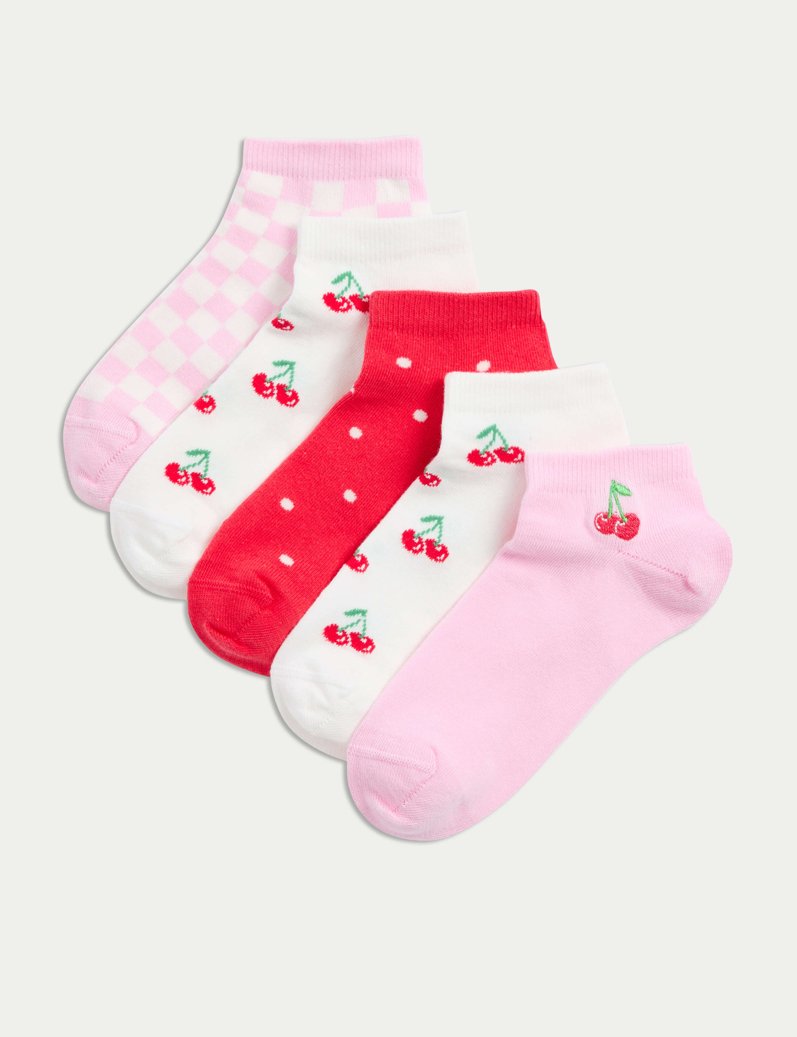 5pk Cotton Rich Cherry Trainer Liners
