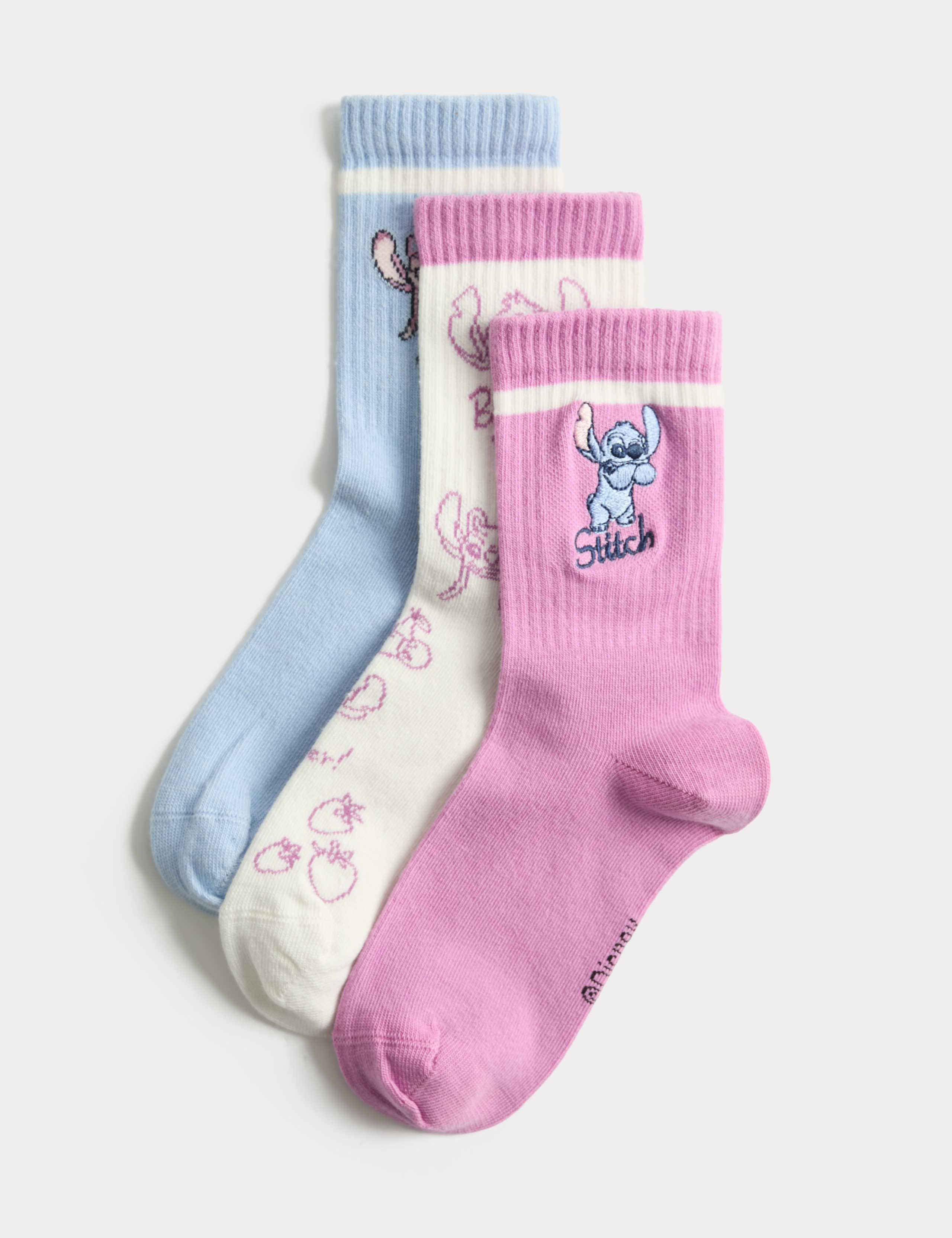 3 Pack Lilo & Stitch™ Socks (6 Small-7 Large)