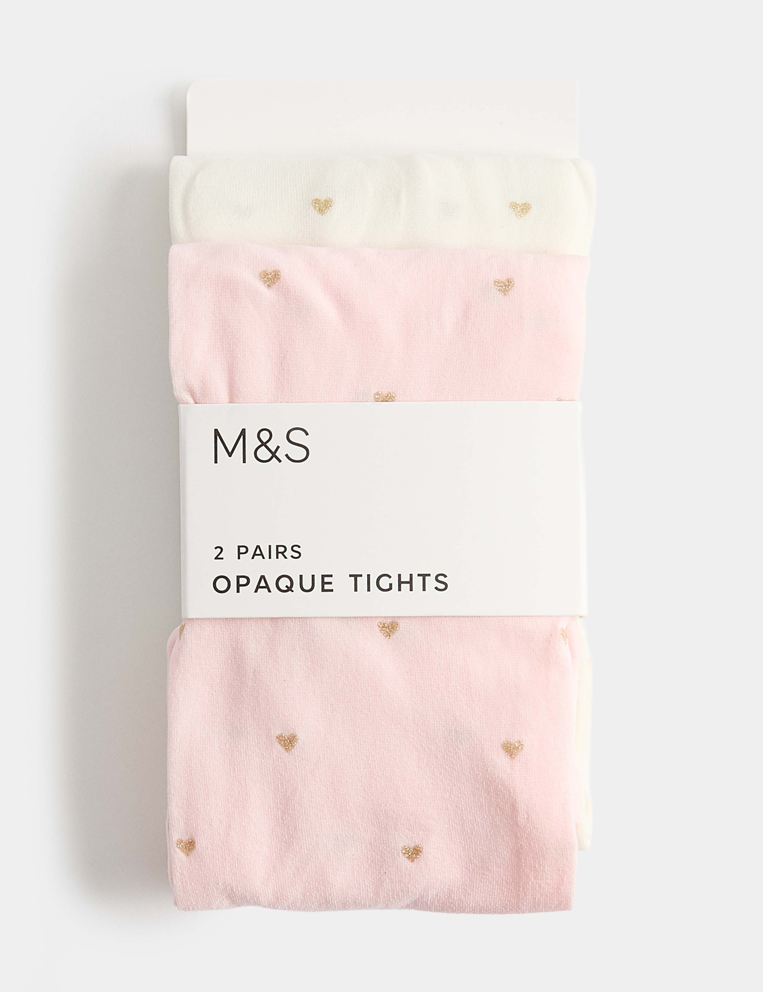2 Pack Sparkly Spotty Opaque Tights