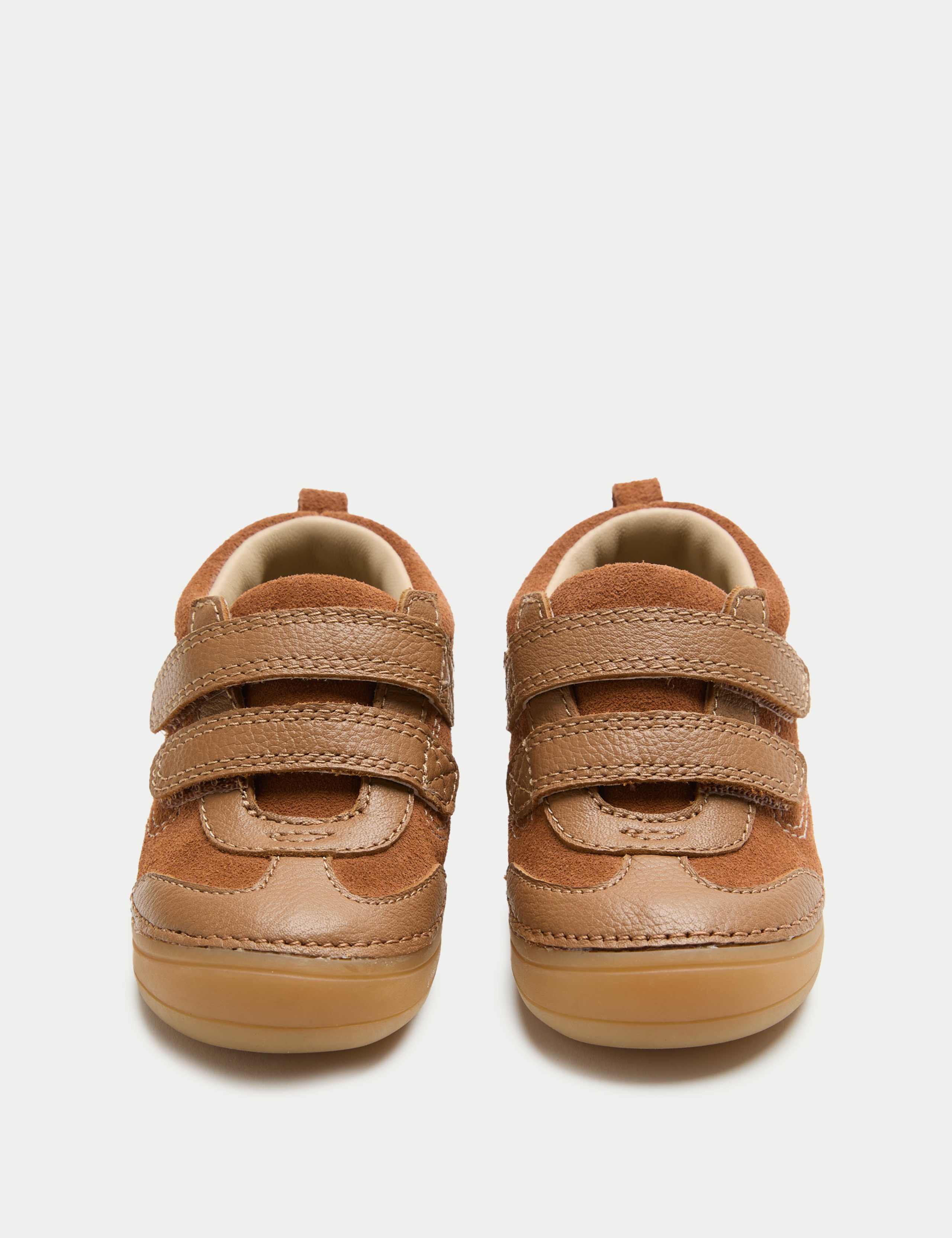 First Walker Suede Riptape Trainers (2-5 Small)