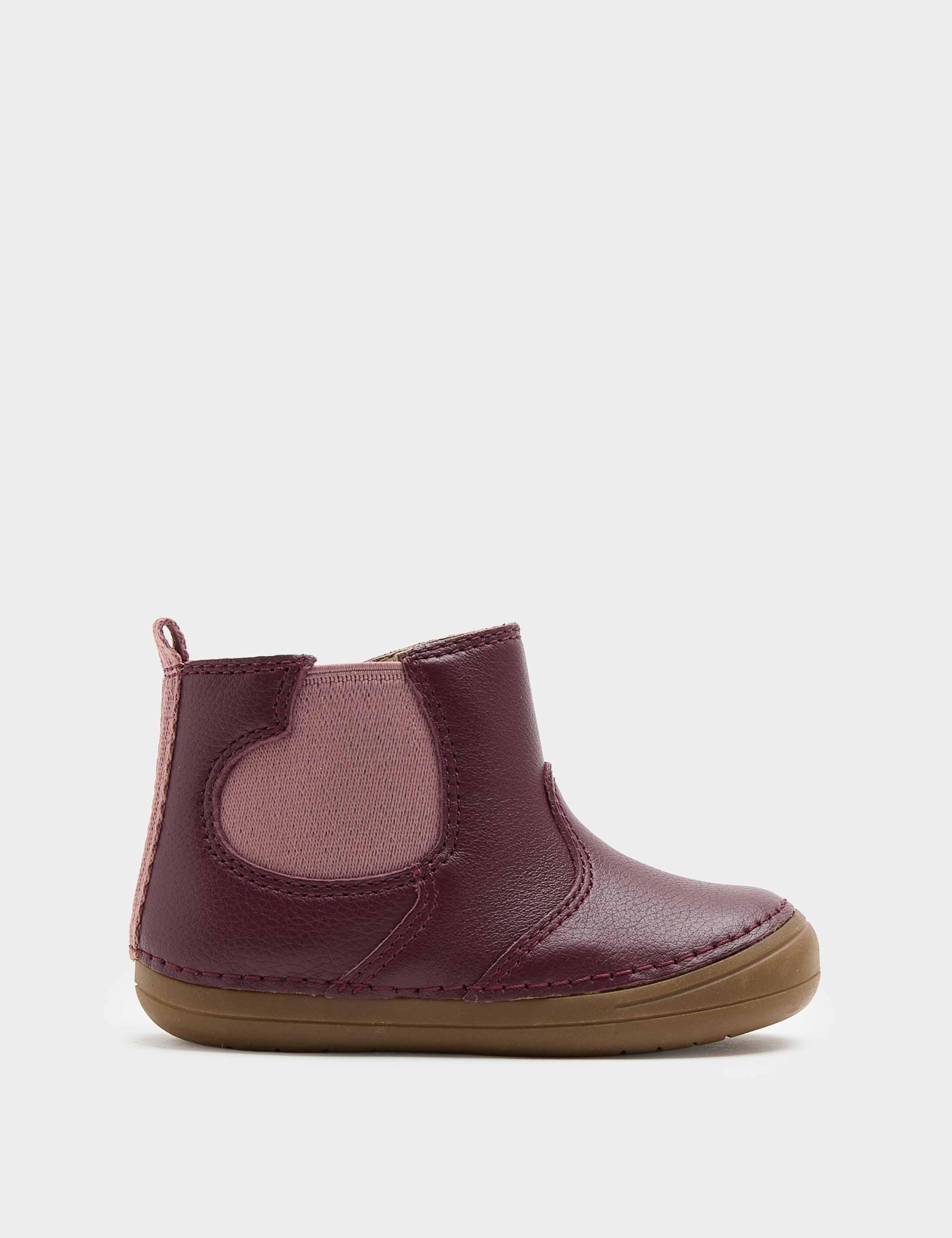 First Walker Leather Heart Chelsea Boots (2 Small - 5 Small)