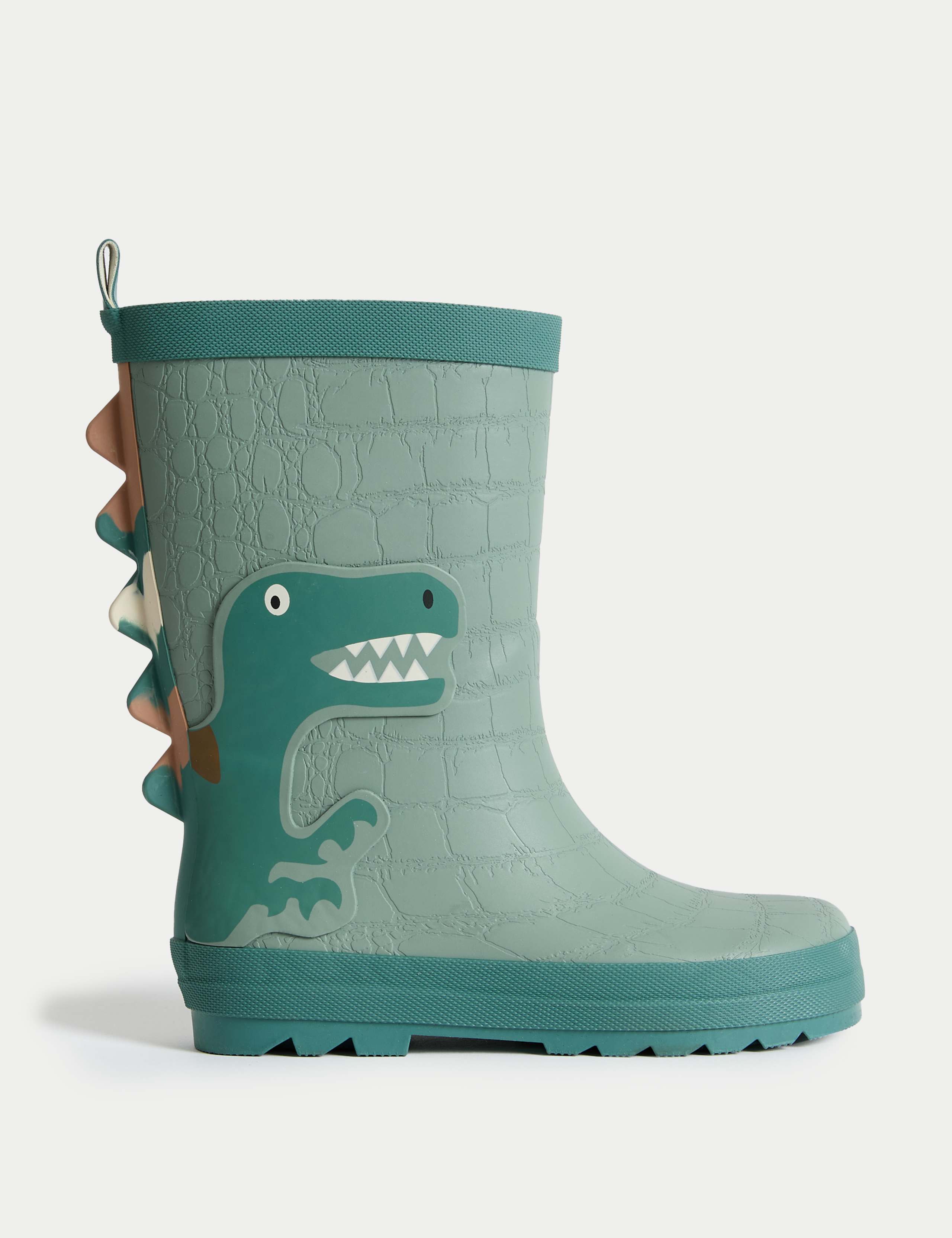 Kids Dinosaur Patterned Wellies (4 Small - 2 Large)
