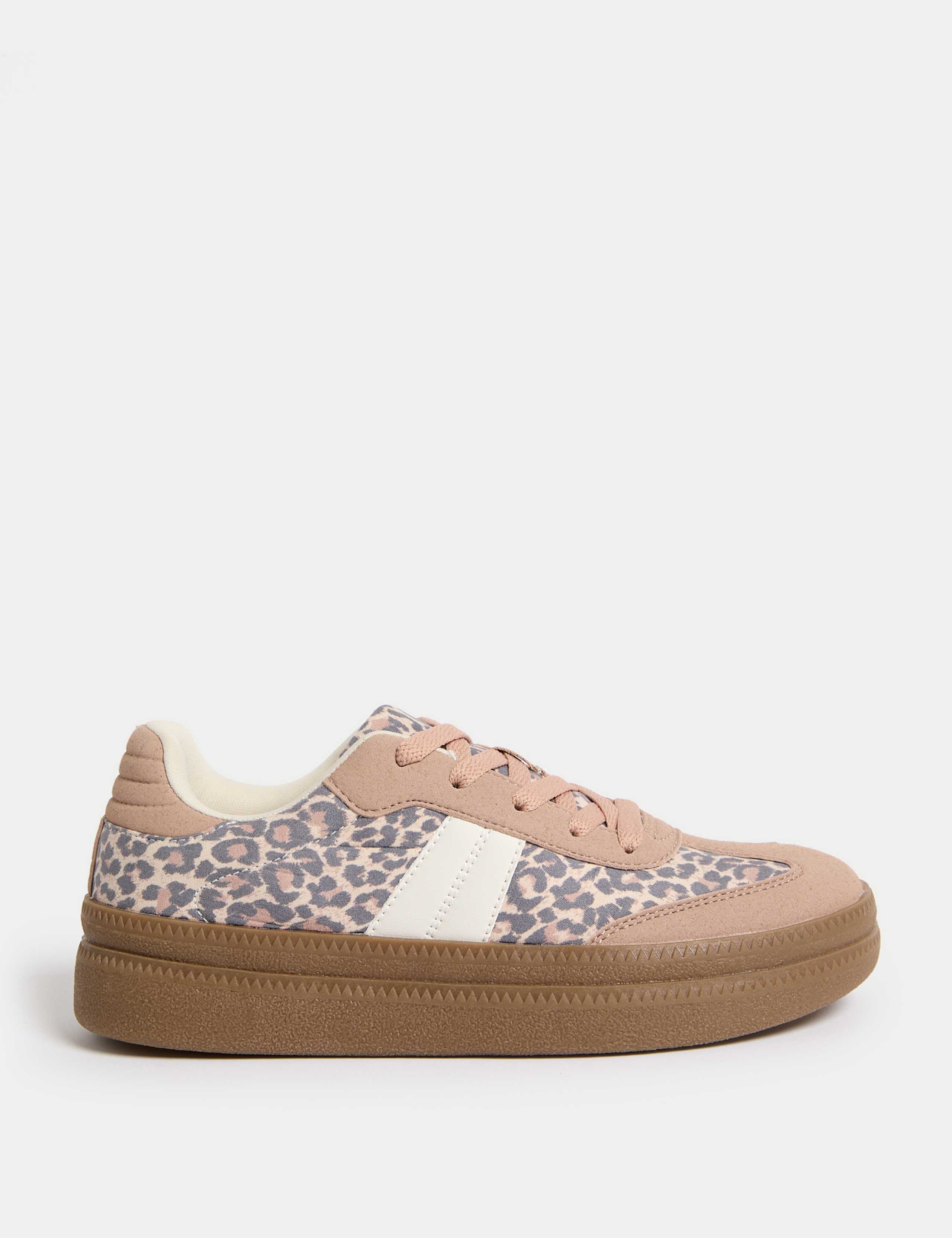 Kids' Flatform Animal Print Trainers (1 Large - 6 Large)