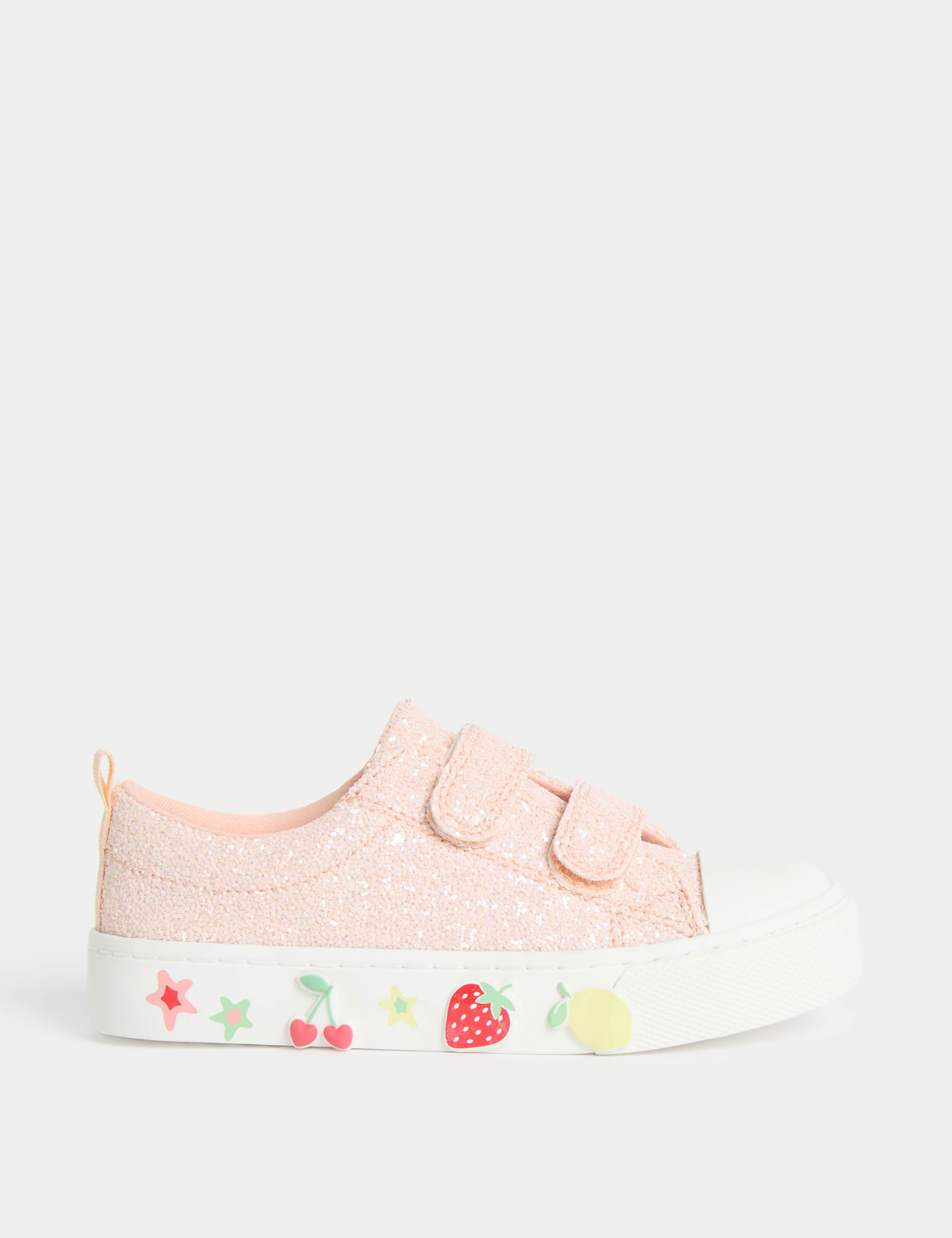 Kids' Glitter Riptape Trainers (4 Small - 13 Small)