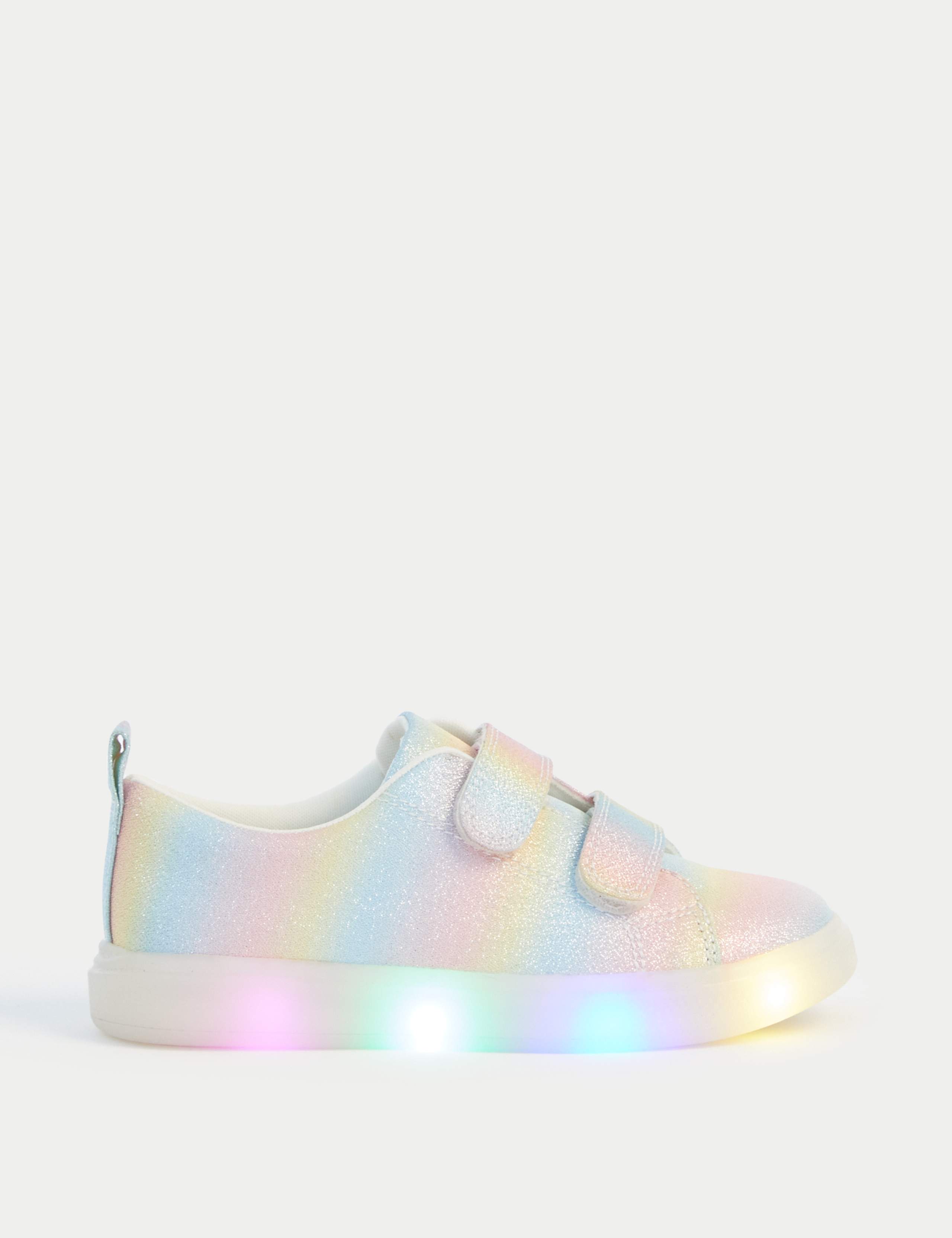 Kids' Light Up Riptape Trainers (4 Small-2 Large)